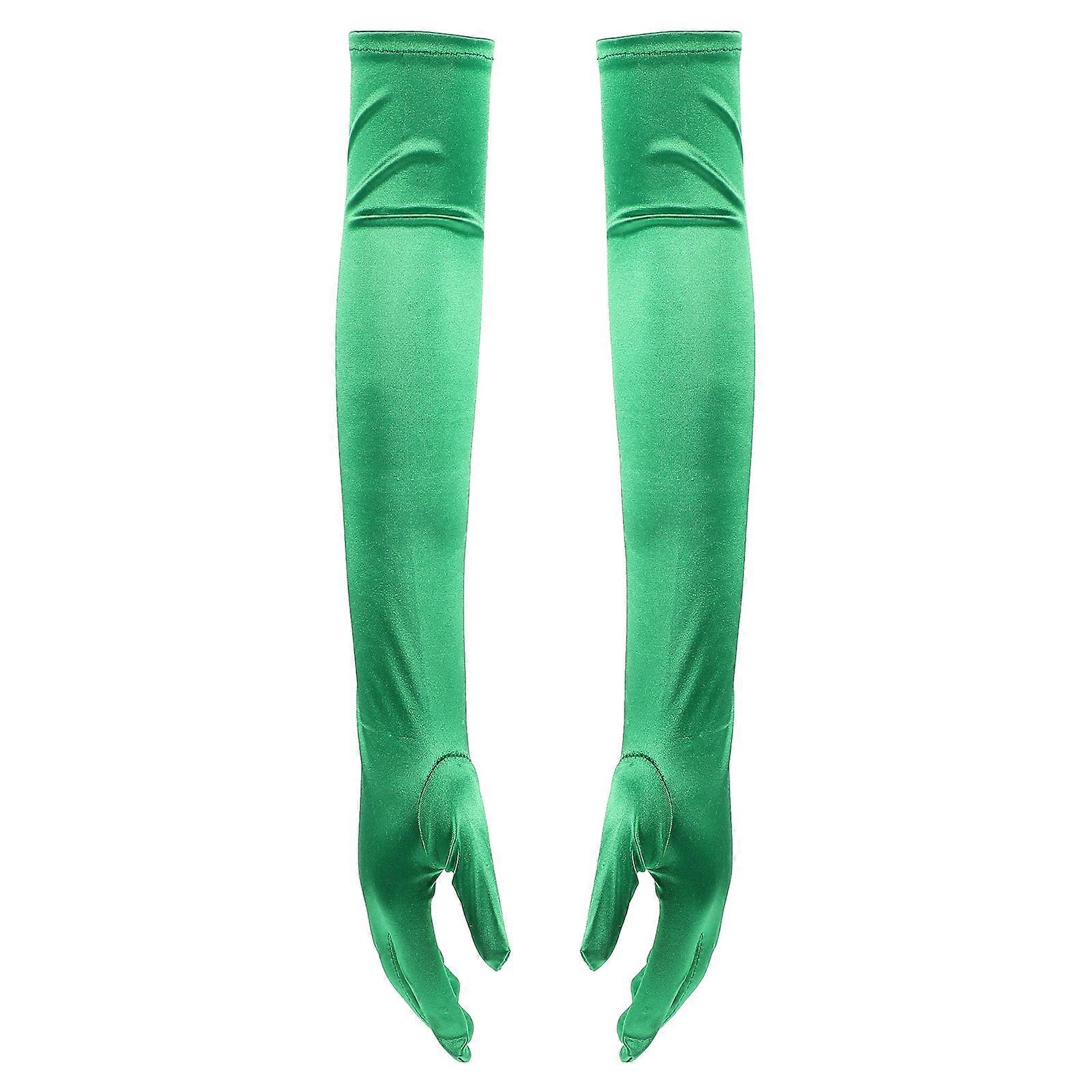Patrick's Day Long Gloves for Costume 1Pair Polyester