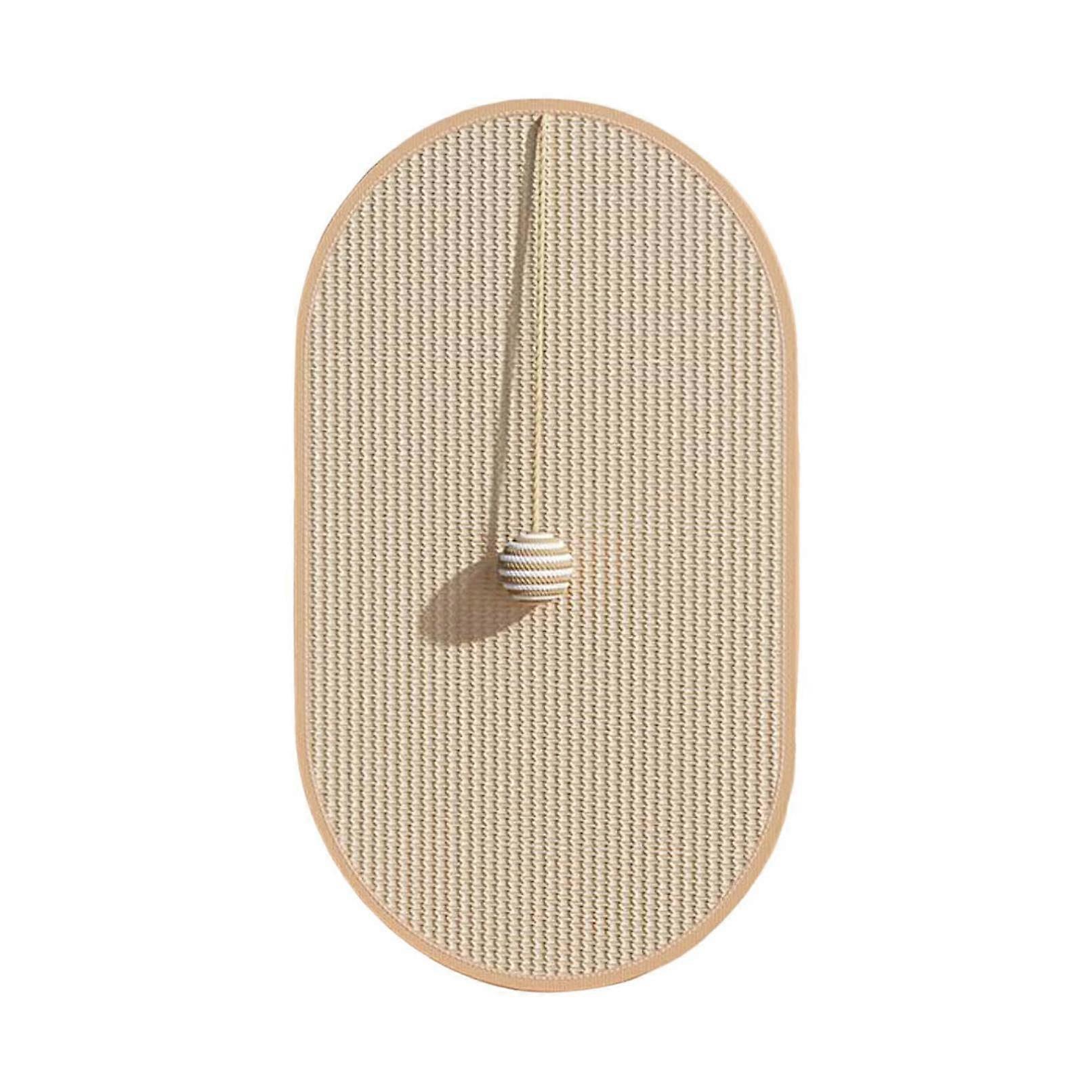 Cat Scratching Mat Self-Adhesive Sisal Carpet With Velcro Closure, Non-Slip Mat For Sofa, Furniture, Doors, Brown