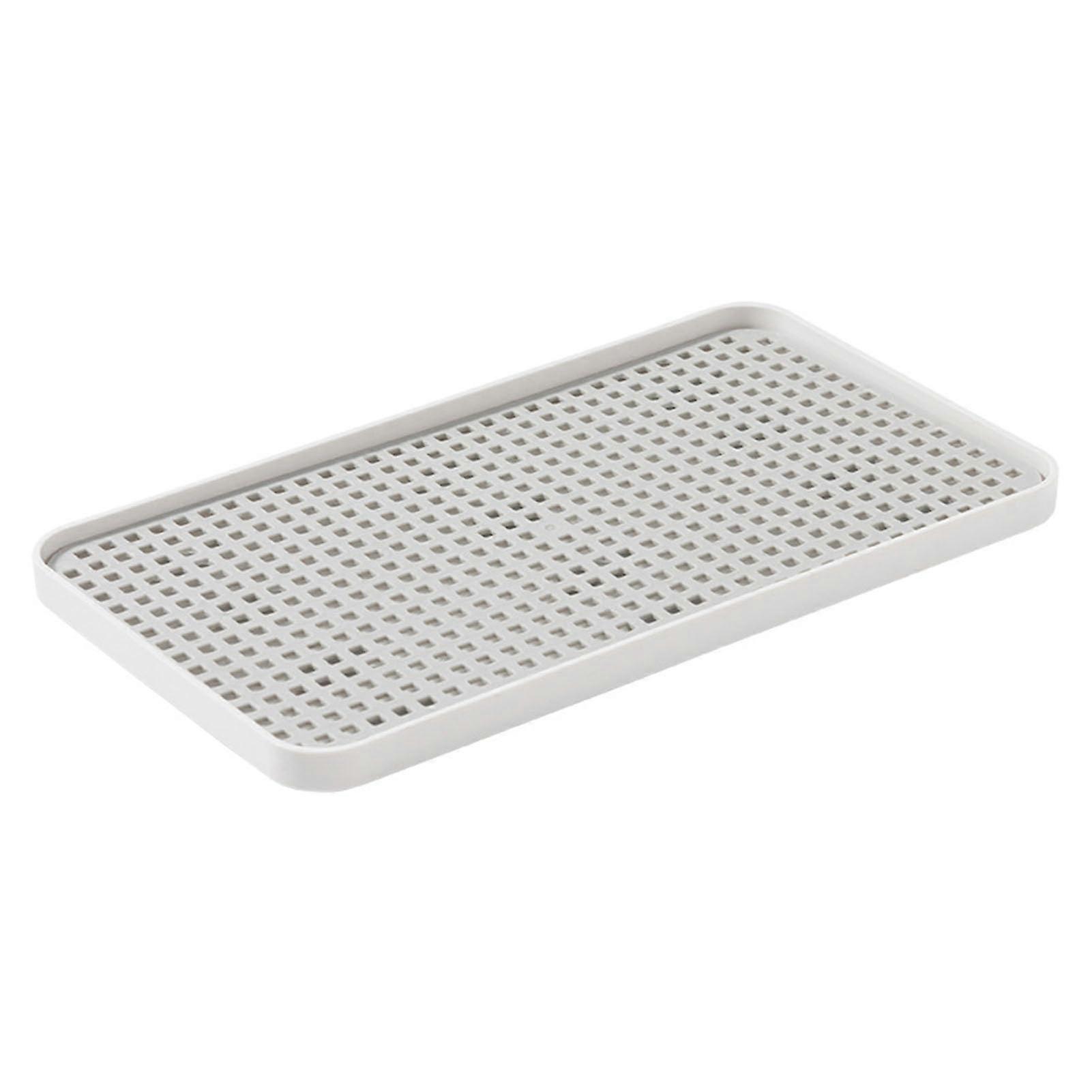 Dish Draining Tray Plastic Dish Draining Board Large Water Storage Capacity Kitchen Counter Coffee Tray