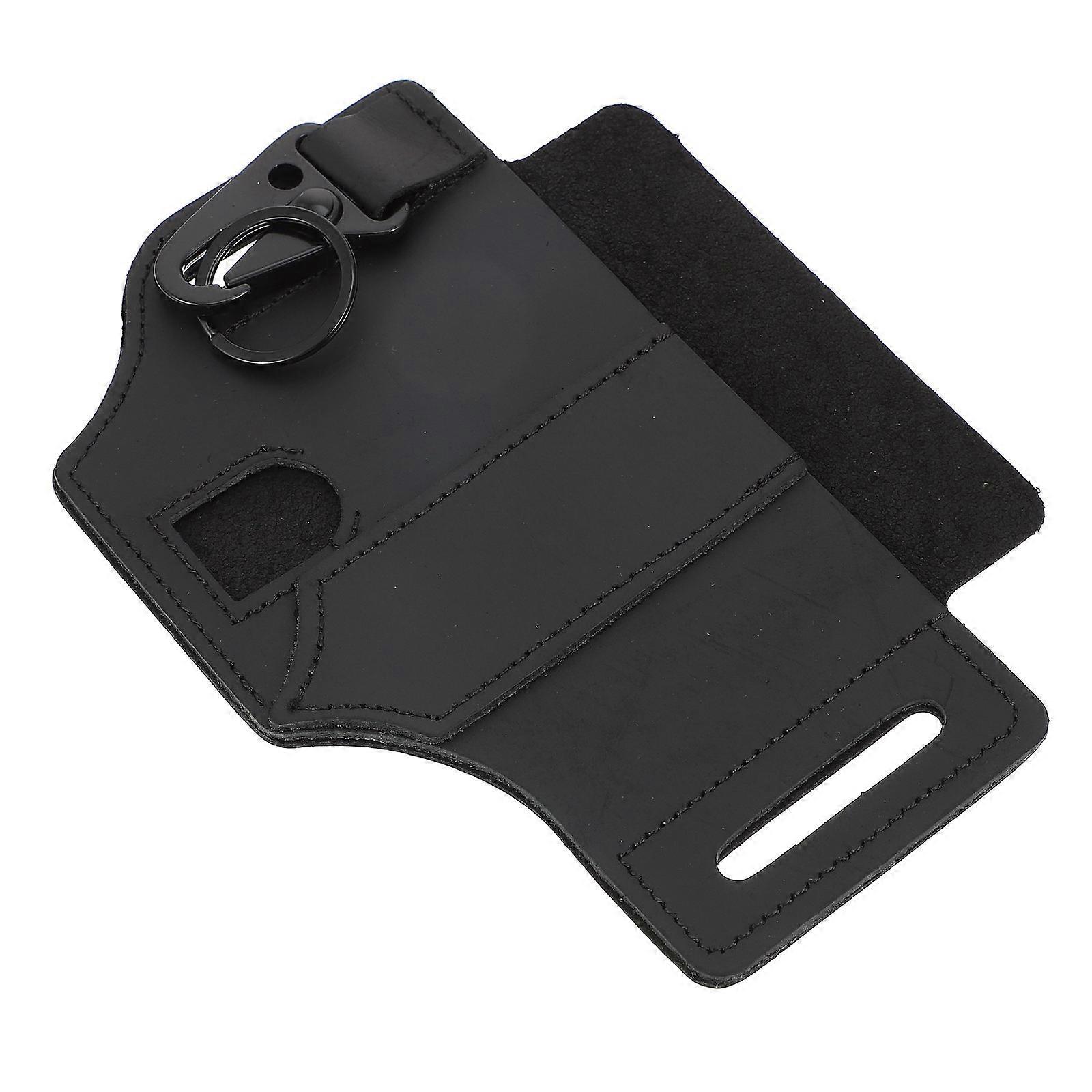 Multiuse Camping Belt Pouch with and Steel Material Black Color Fits 1 5 Inch Belts