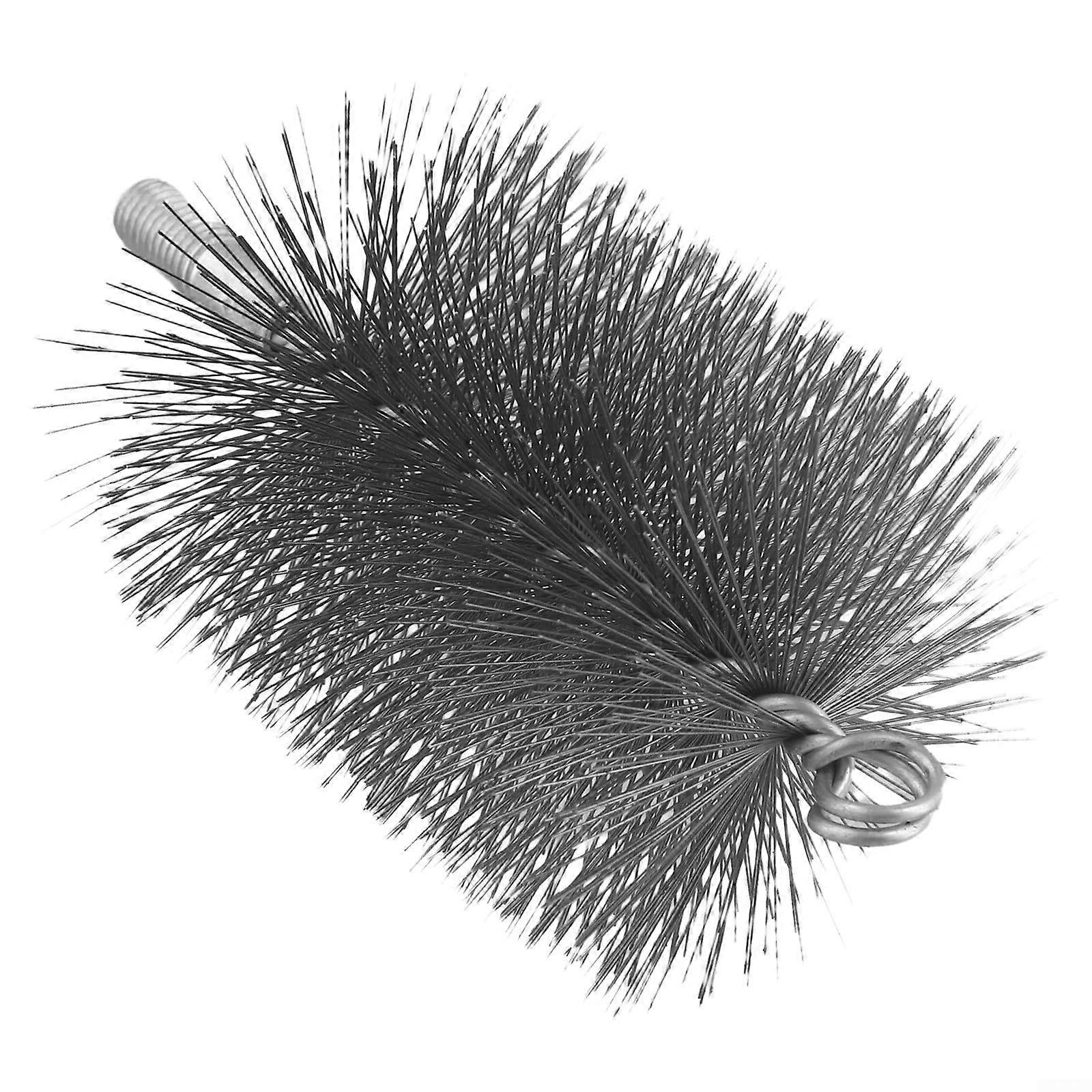 Steel wire brush for flue cleaning, suitable for chimneys and other cleaning tasks
