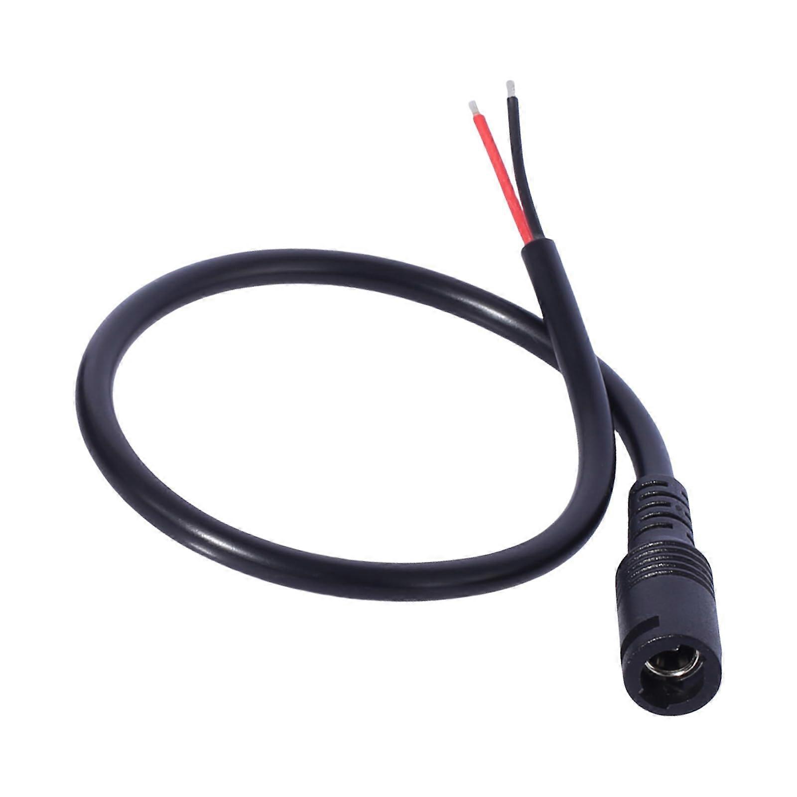 30 cm 5.5x2.1 mm Power Connection Cable with Embedded Lock for Energy Storage Devices and Digital Pianos, 18AWG Female