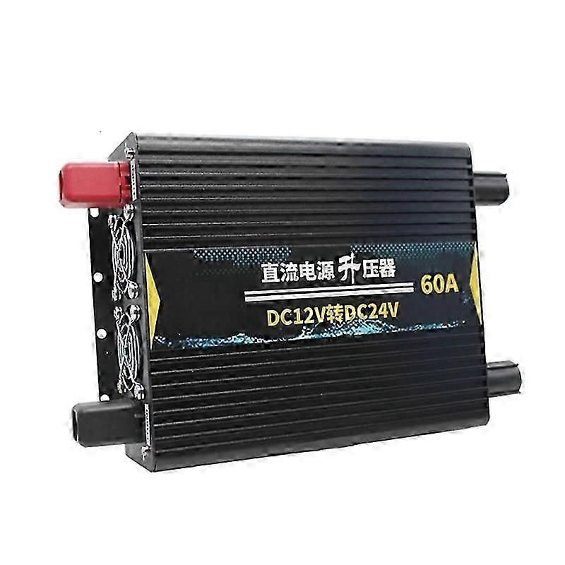 12V till 24V DC 60 Ampere Power Booster Step-Up DC DC-omvandlare 12 Volt till 24 Volt formare för bil