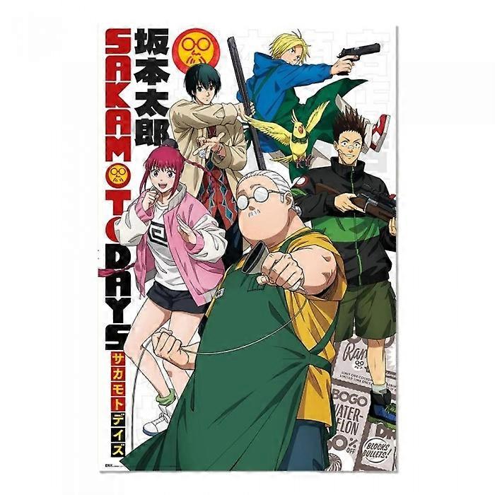 Sakamoto Days Characters Framed Poster