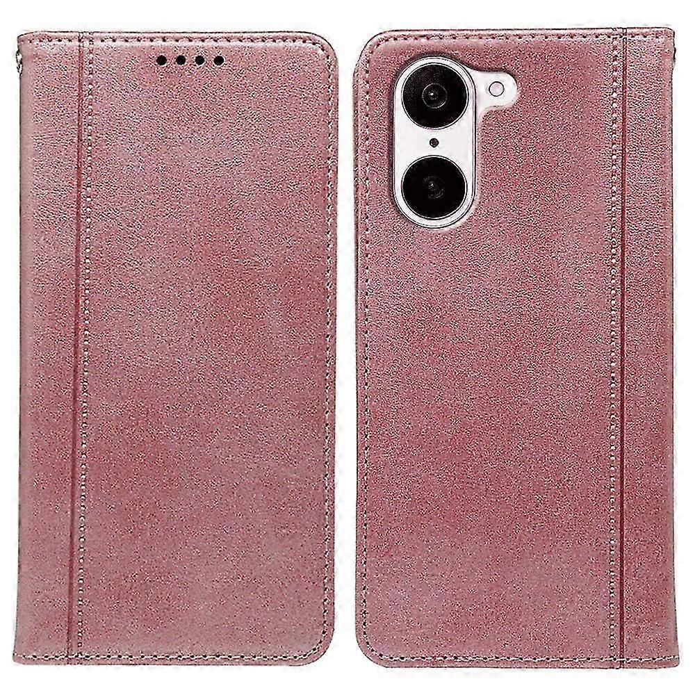 For OnePlus Nord CE5 5G Ace 5 Racing 5G Case Hidden Magnetic Closure Calf Texture Leather Phone Cove