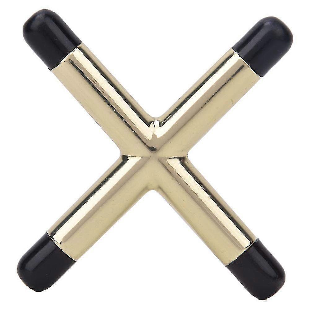 Durable Metal Anti-Slip Billiards Snooker Pool Cue Rest Bridge Head Holder - Cross Type Accessory with Plastic Particles