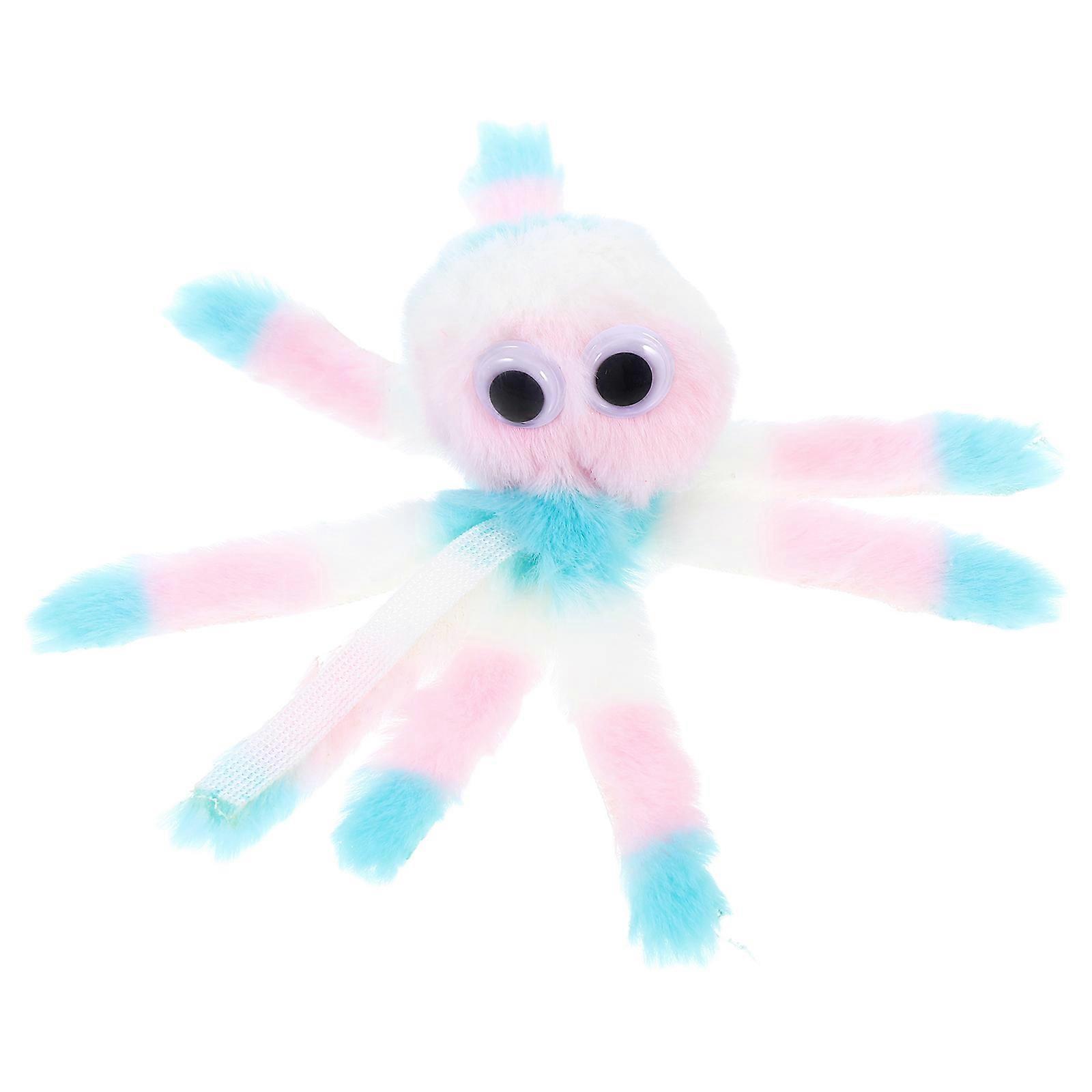 Colorful Octopus Plush Cat Toy For Playtime With Small Pets Interactive Chew Toy 1Set