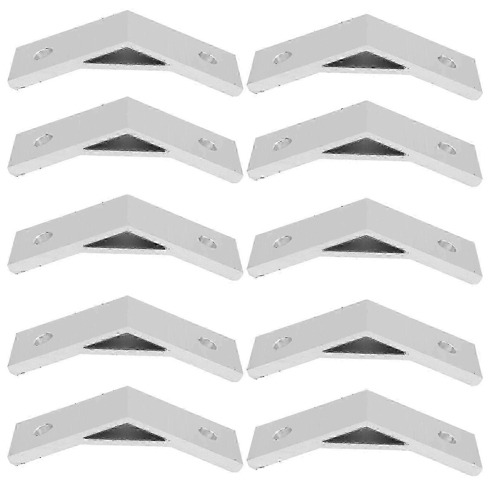 10pcs 135 Degrees Bracket Angle Aluminum Alloy Corner Braces Bracket Connector Bracket
