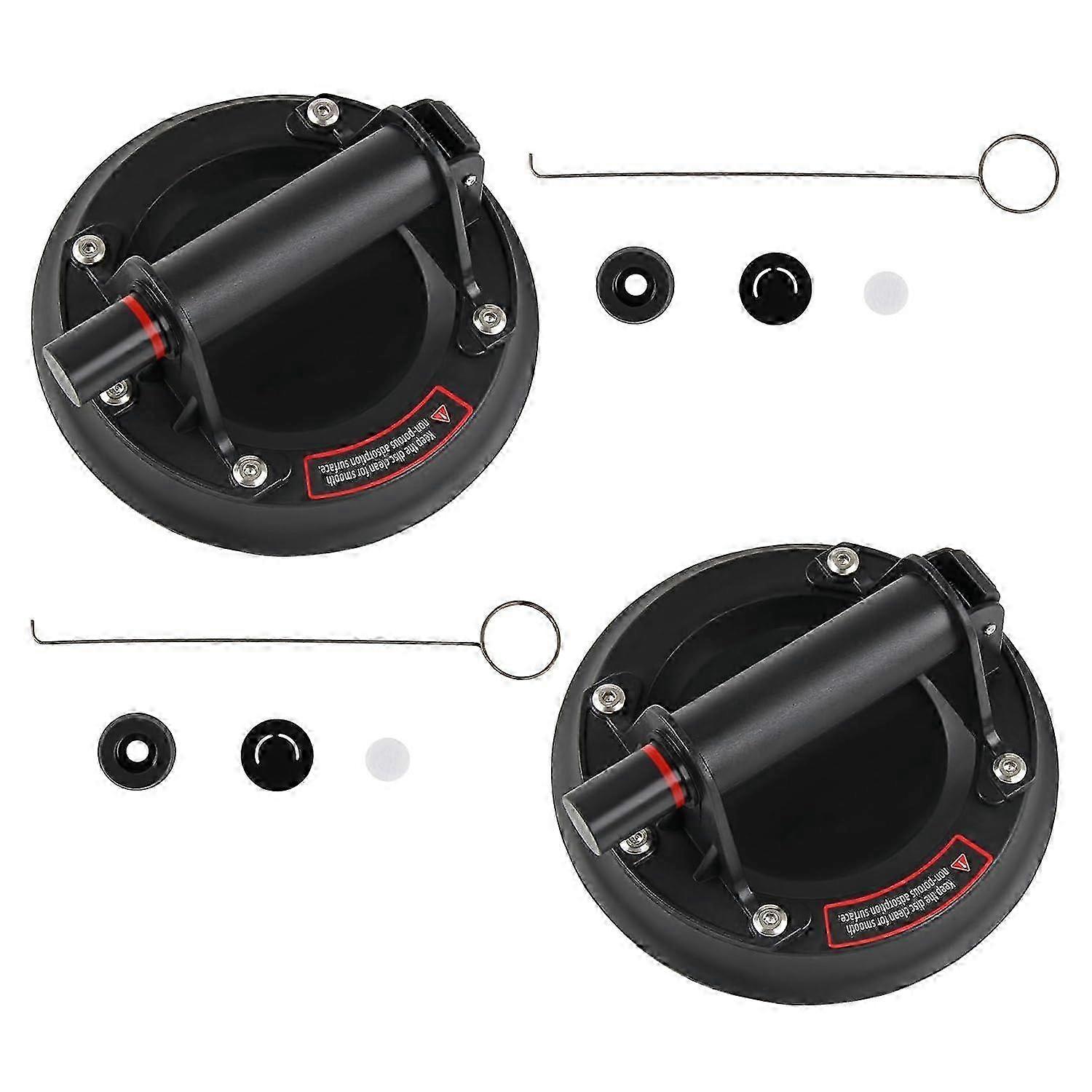 2025 good 2 Pieces 8" Professional Glass Suction Cup, Glass Lifting Suction Cup, Tile Suction Cup, Load Capacity 200kg for Transporting and Moving Gla