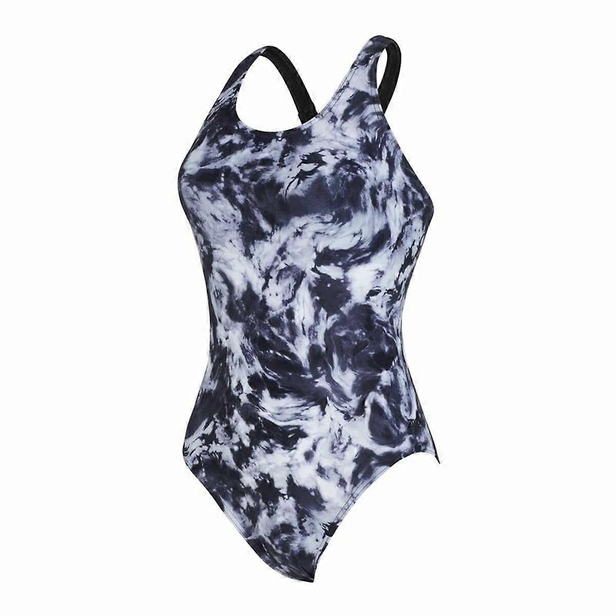 Women’s Bathing Costume Zoggs Marble Powerback