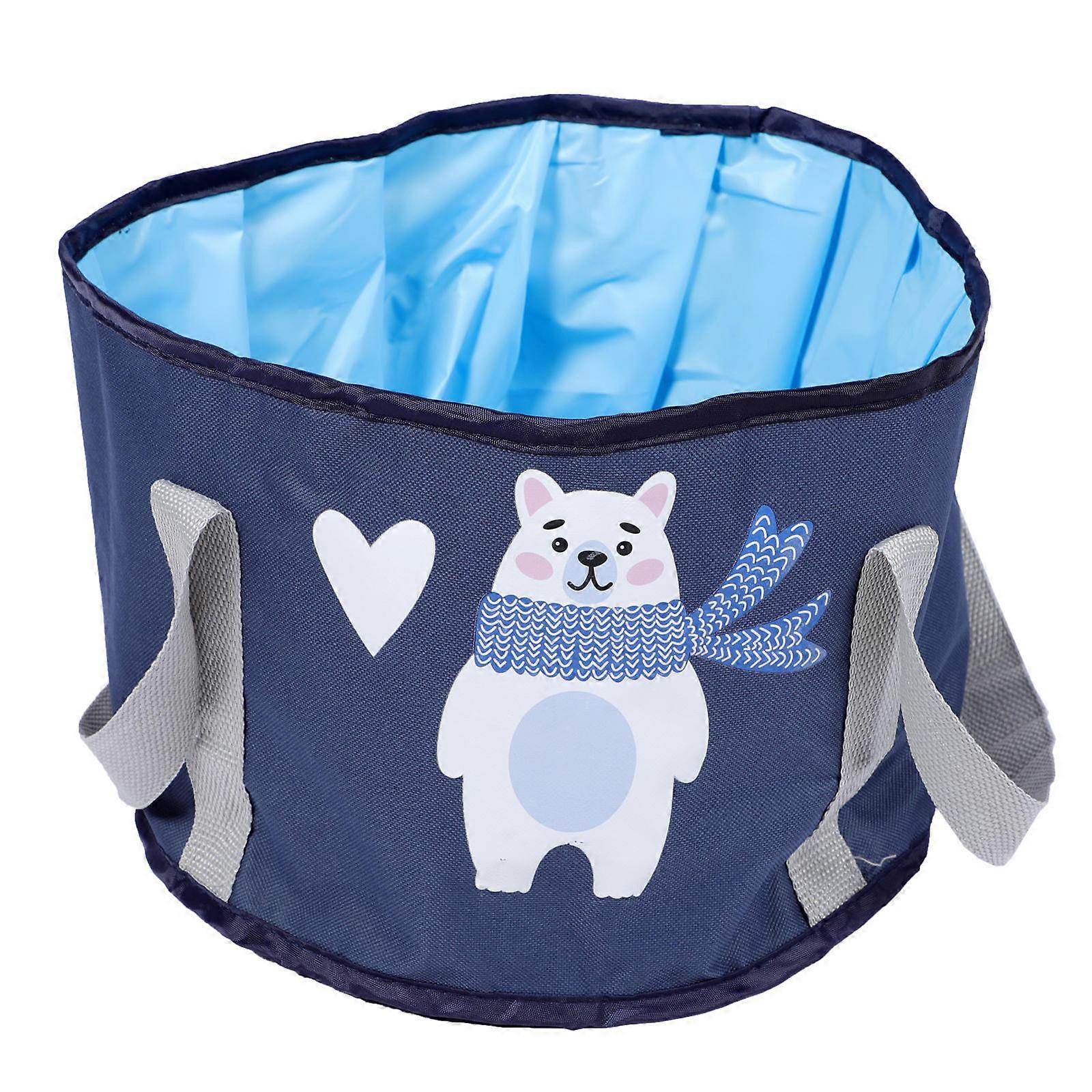 Folding Foot Bath Bucket 1Pcs Collapsible Water Container For Self-Driving Tour 30x30cm Durable Design