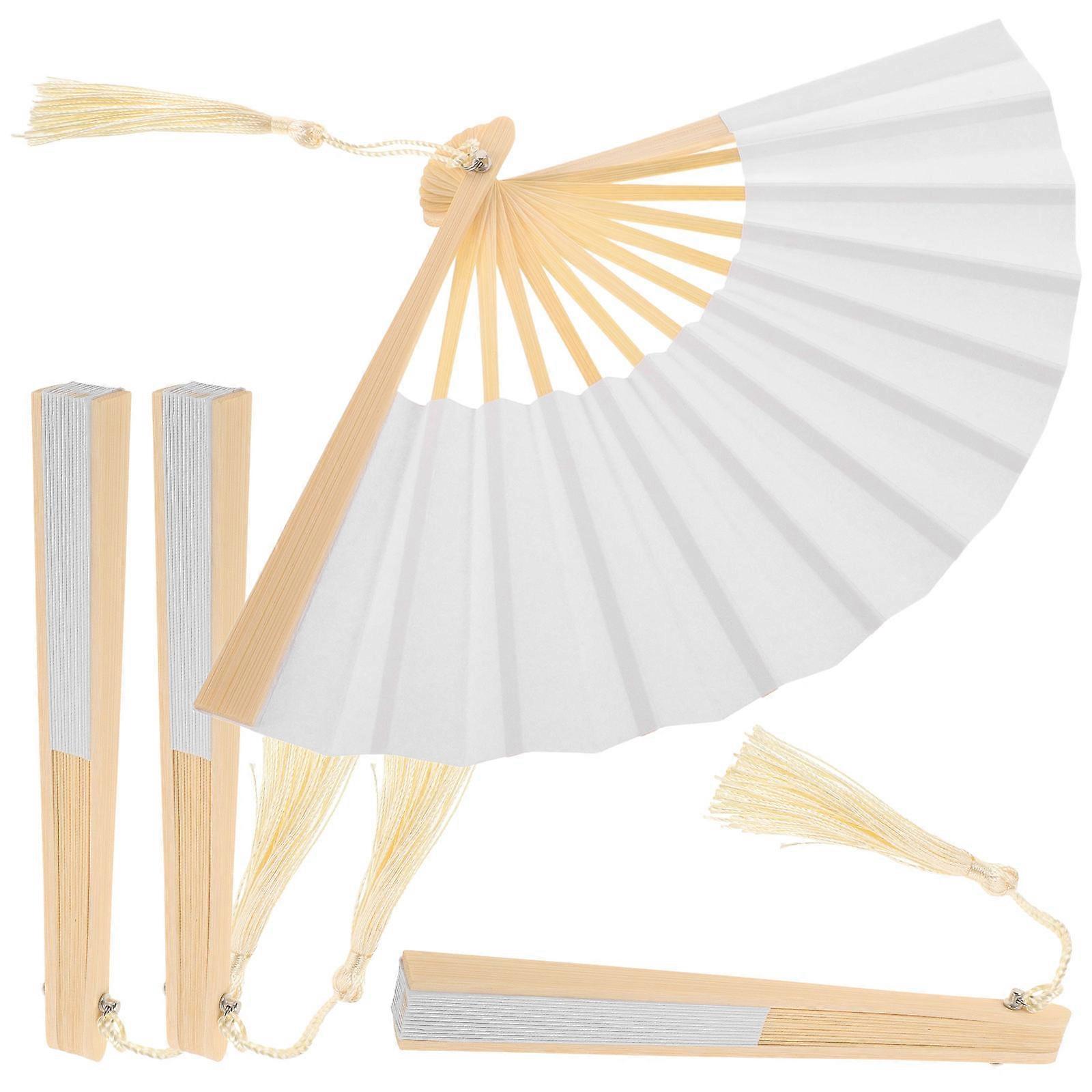 Dolls Mini Folding Fans 4Pcs Handheld Paper Fans Perfect For Photography Accessories With Lightweight Design