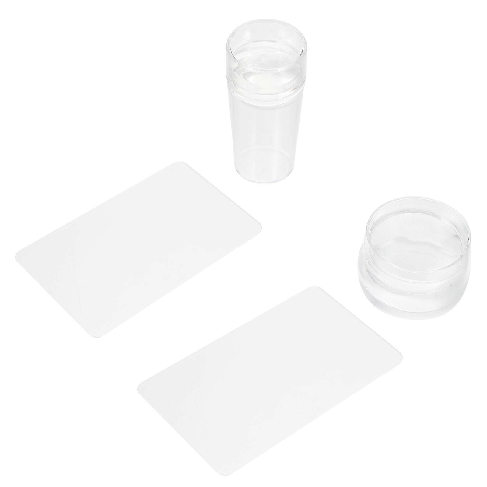 Manicure Tool 2 Sets Silica Gel Nail Stamping Tools Perfect For Women Compatible With Various Occasions Such As Valentine's Day Mother's Day