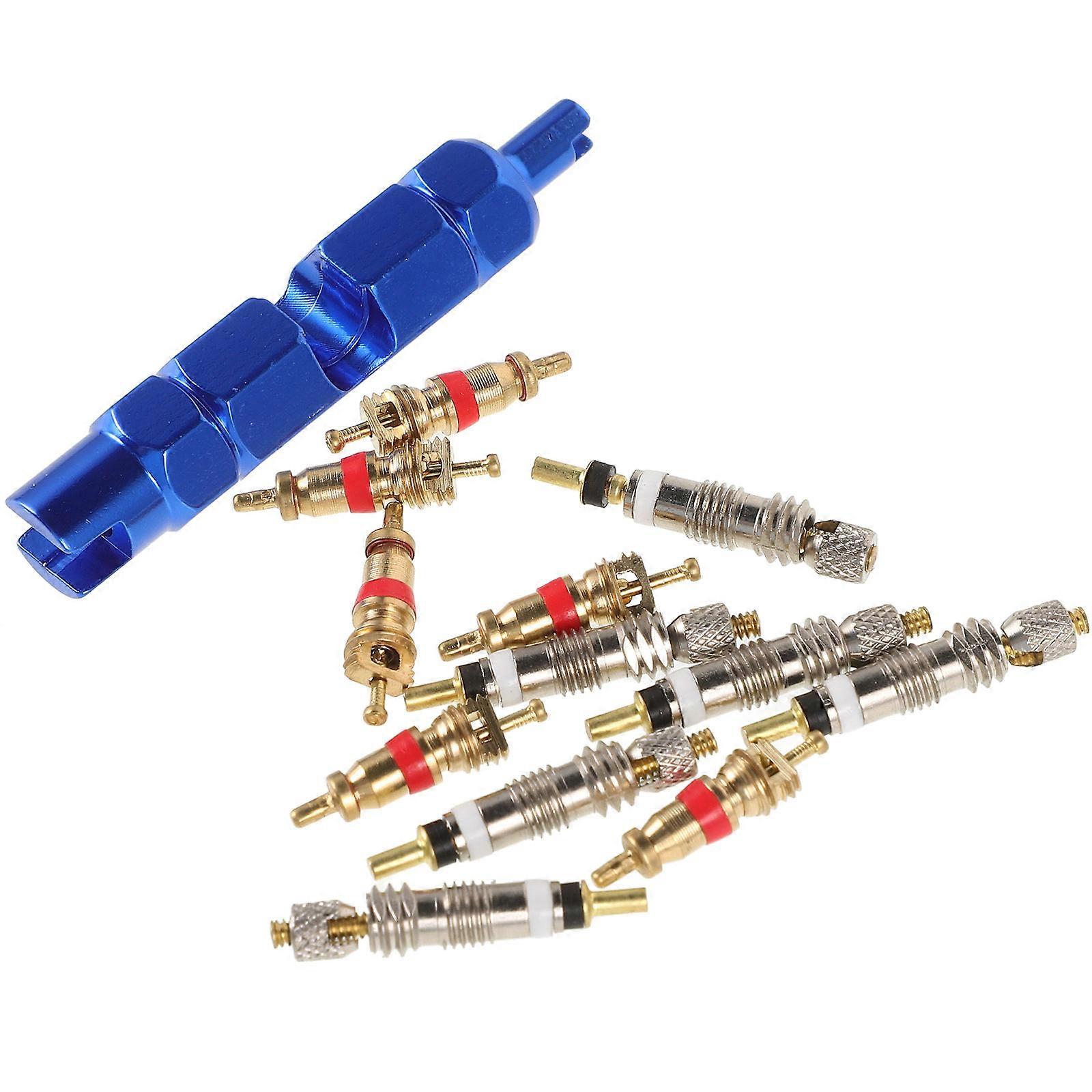 Presta Valve Core Replacement Kit Durable Bicycle Tire Repair Tool Compact Easy to Use for Bikes Motorcycles
