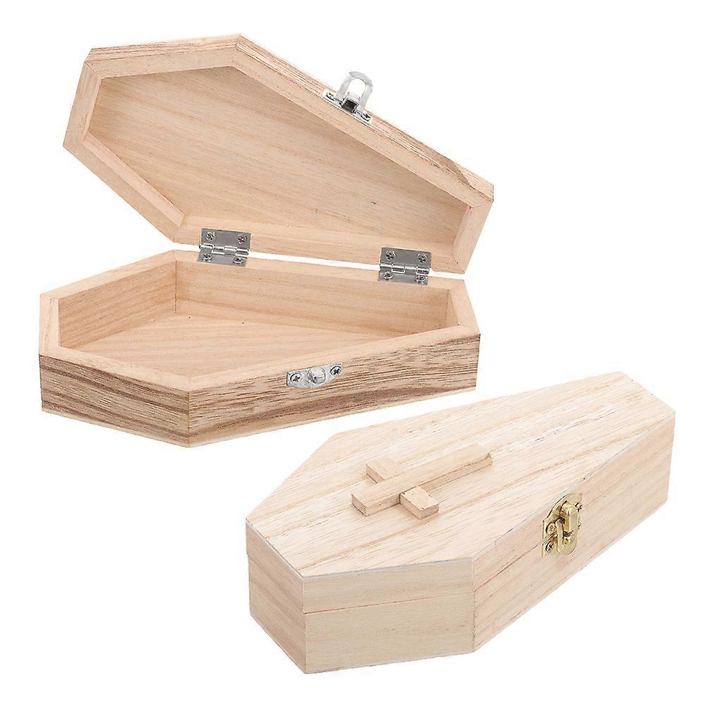 Hexagonal Wooden Box for Storage Use Assorted Color Natural Finish Jewelry Case Candy Holder Toy