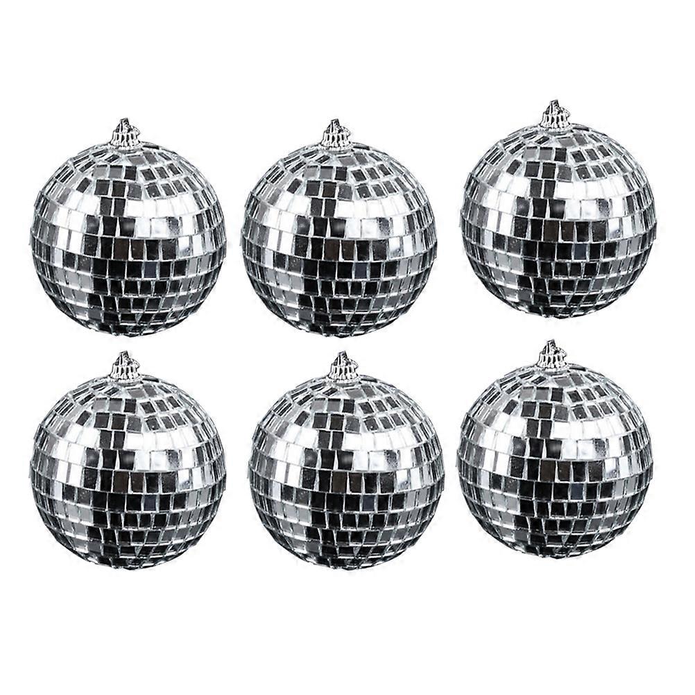 Round 5cm Silver Glass Mirror Ball Designed For Dance And Music Festivals With Rotating Motor Compatible Function 12Pcs
