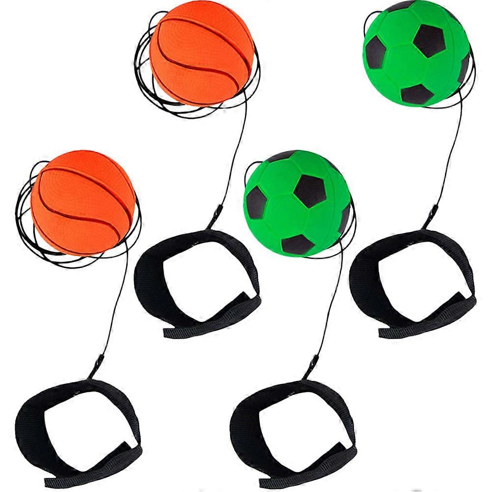 4Pcs Assorted Color Wristbands For Basketball Soccer Balls Daily Exercise Stress Relief