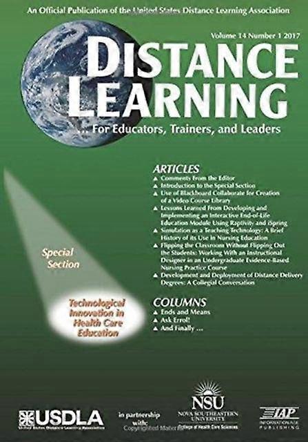 Distance Learning Vol 14 Issue 1 Paperback