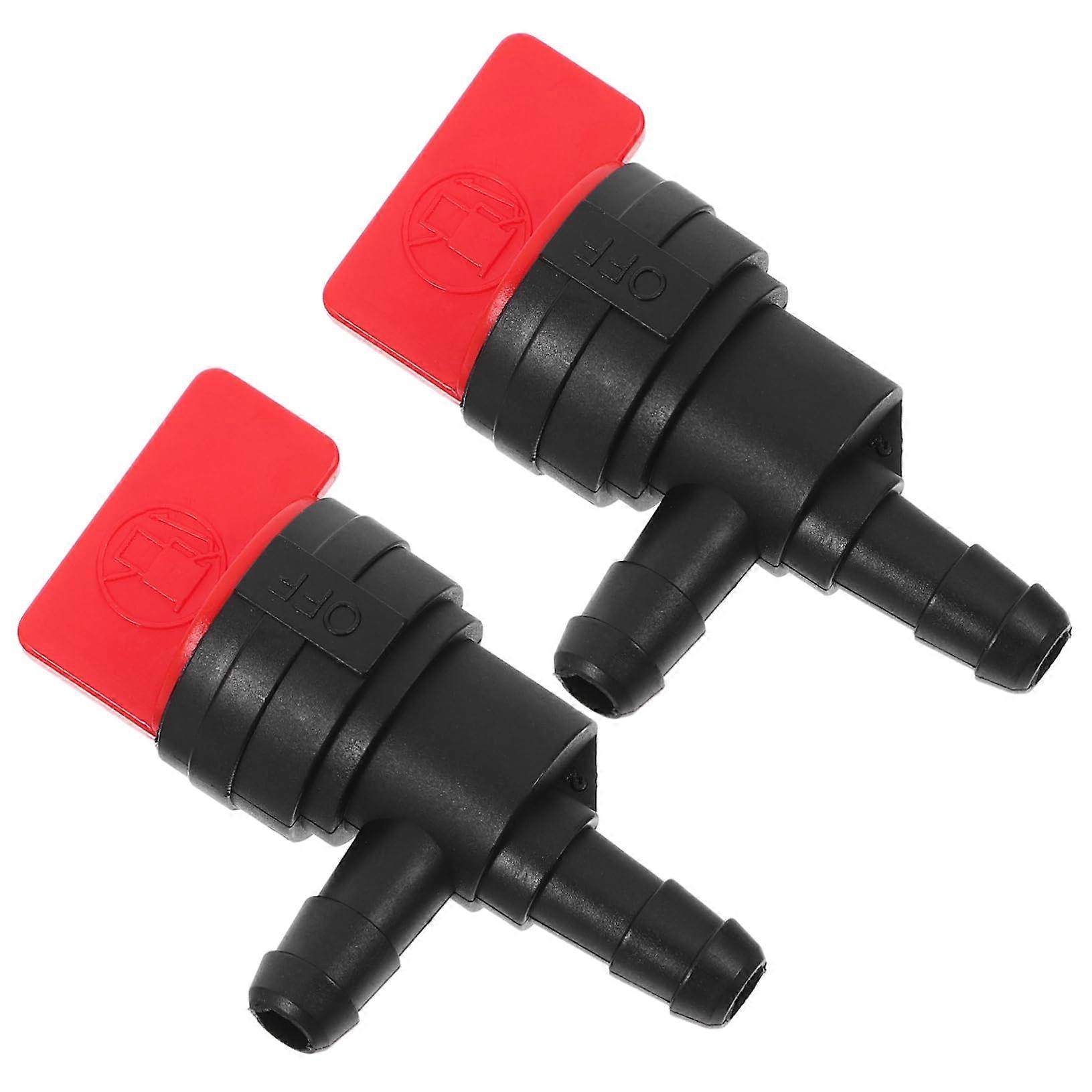 Fuel Shutoff Valve 2-Pack For Lawn Mowers, Easy Install, Durable, Leak-Proof, Compatible With Small Engines, Garden Care