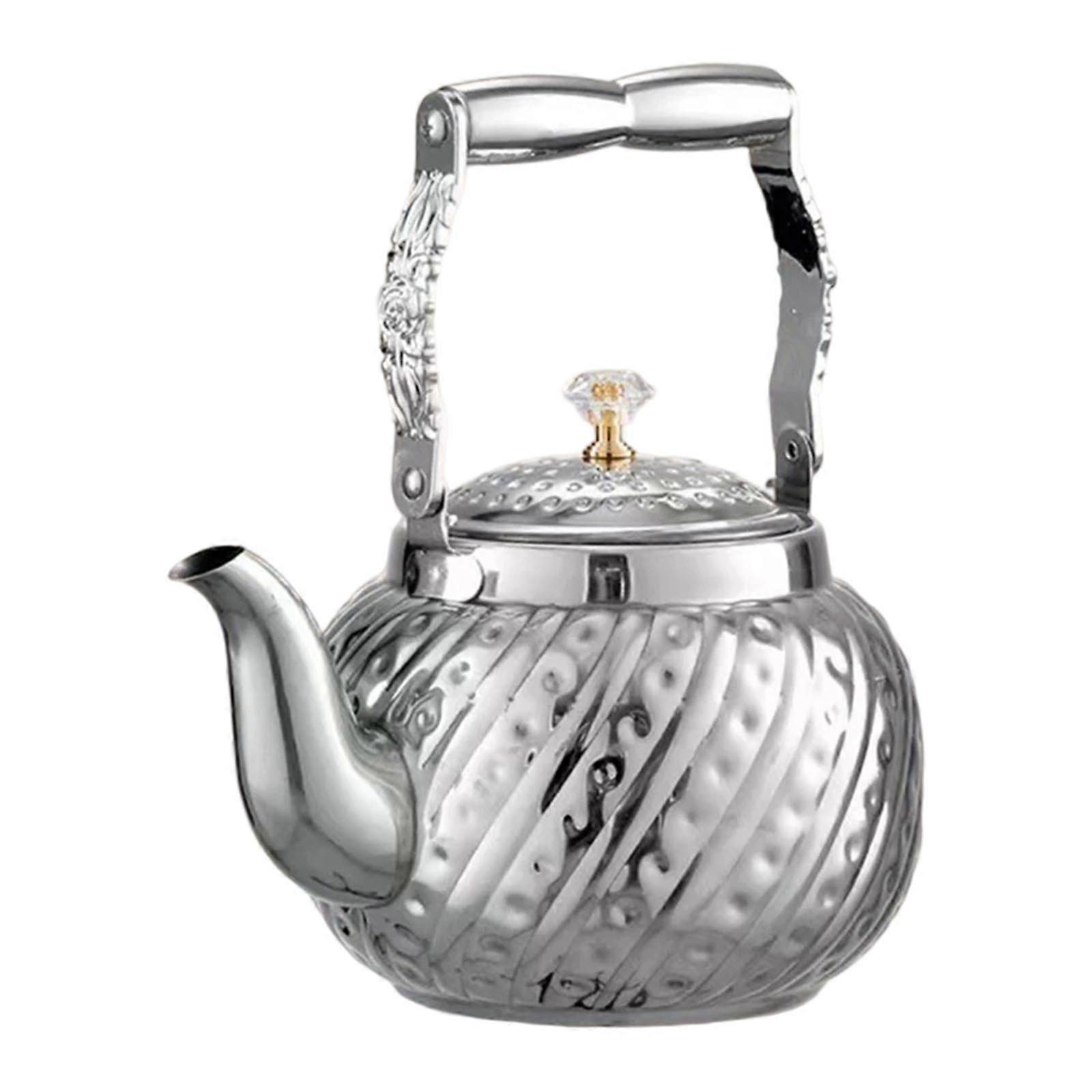 Nonrust Steel Hammered Finish Kettles 1.2/1.6/2L Large Capacity Ergonomic Handle For Home Kitchens Safety The color of