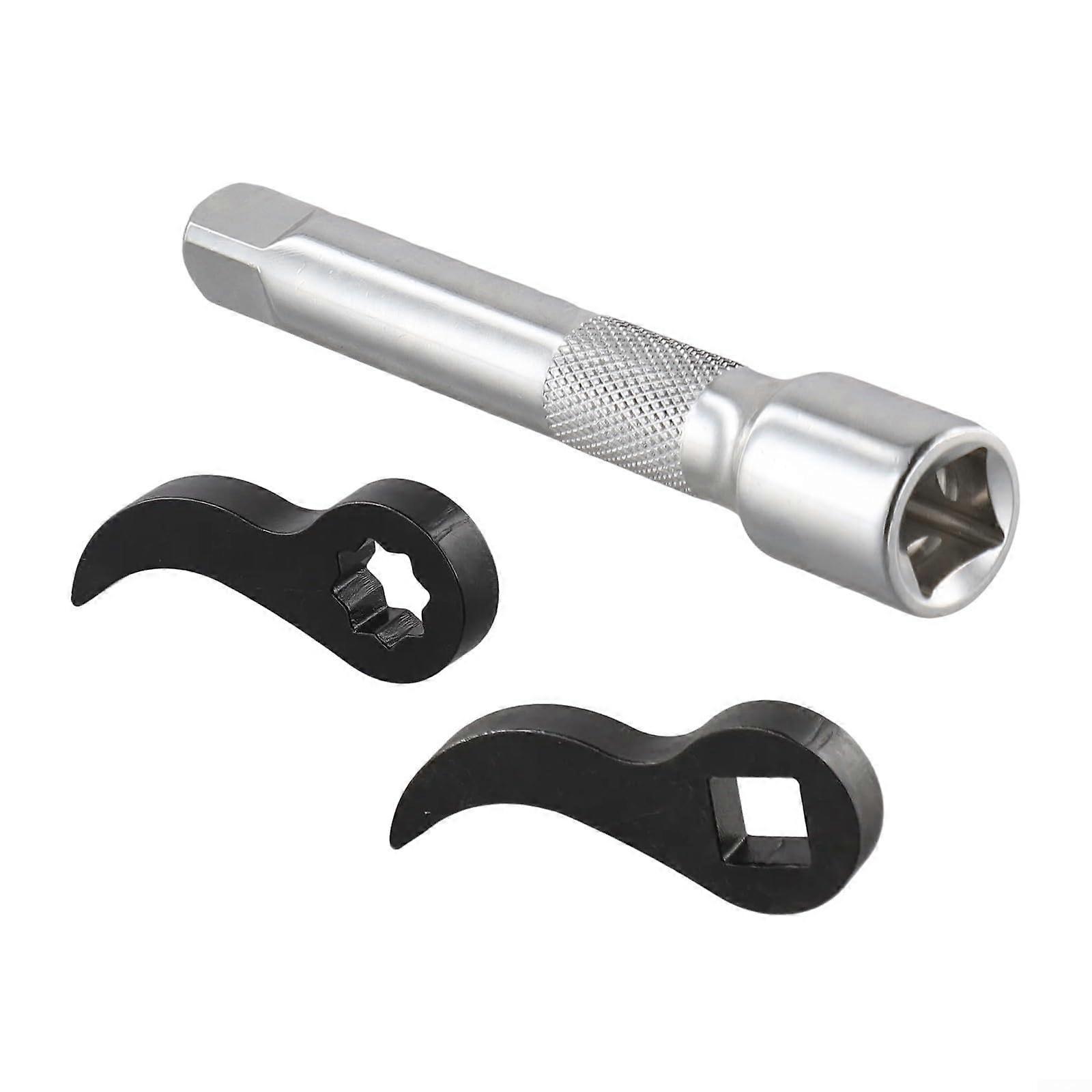 Professional 3piece valve key adapter set with extension tool to maximize efficiency (1.27 cm) 1/2 inch