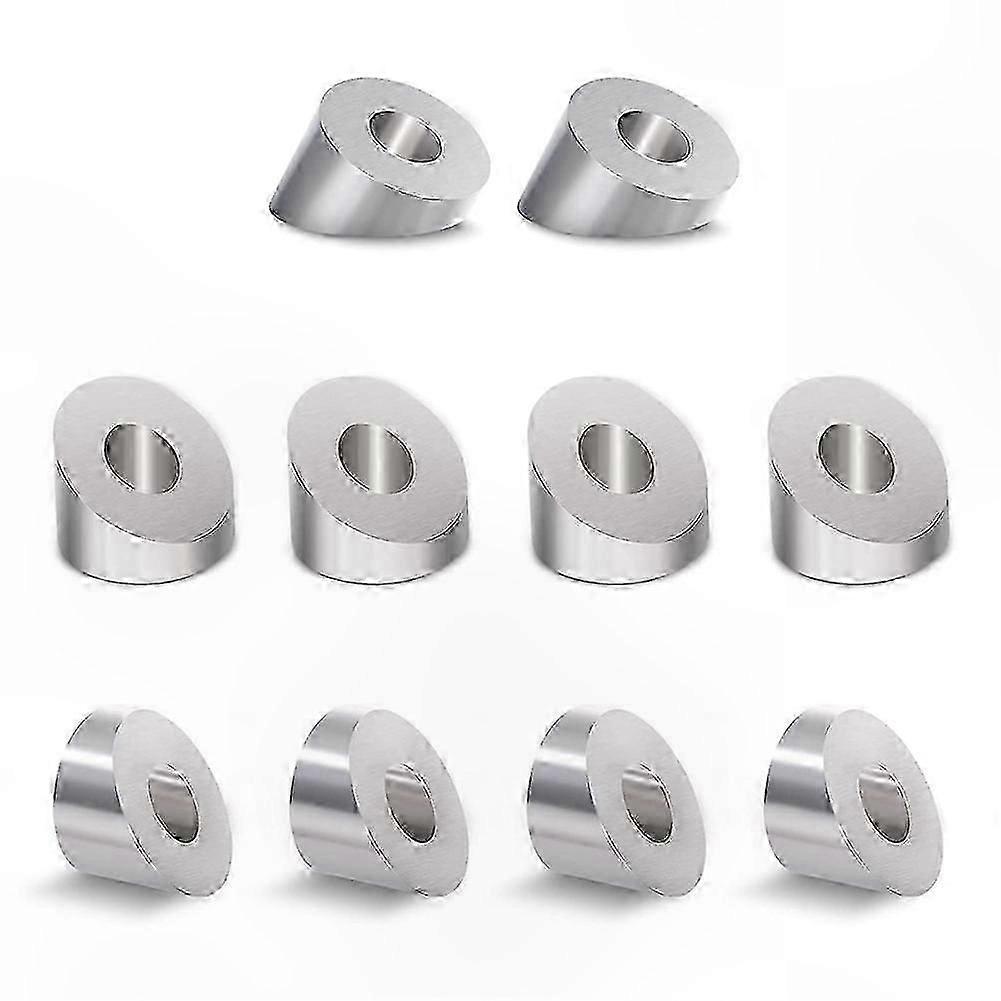 10-Pack 30 Beveled Stainless Steel Angle Washers