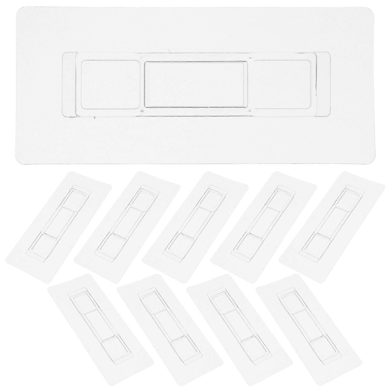 20pcs Wall Mount Hooks Clear Wall Hooks Clear Adhesive Hook Sticker Hanger Stickers