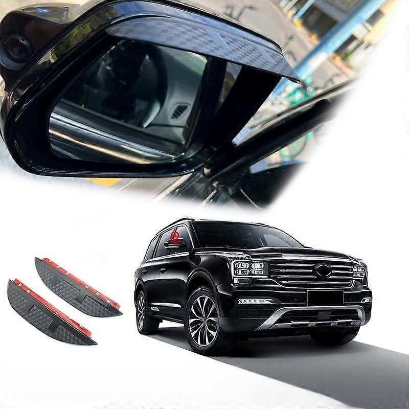 Wind Deflector Car Window for GAC GS8 Trumpchi GS8 MK1 2016-2021 Carbon Fibre Pattern Rain Eyebrow Durable Ventilation