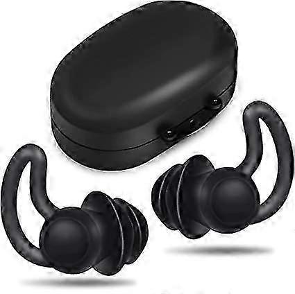2 Pieces Ultra Comfortable Noise Canceling Sleeping Earplugs Silicone Noise Reduction Earplugs for Sleeping Snoring Running Shooting Traveling Concert