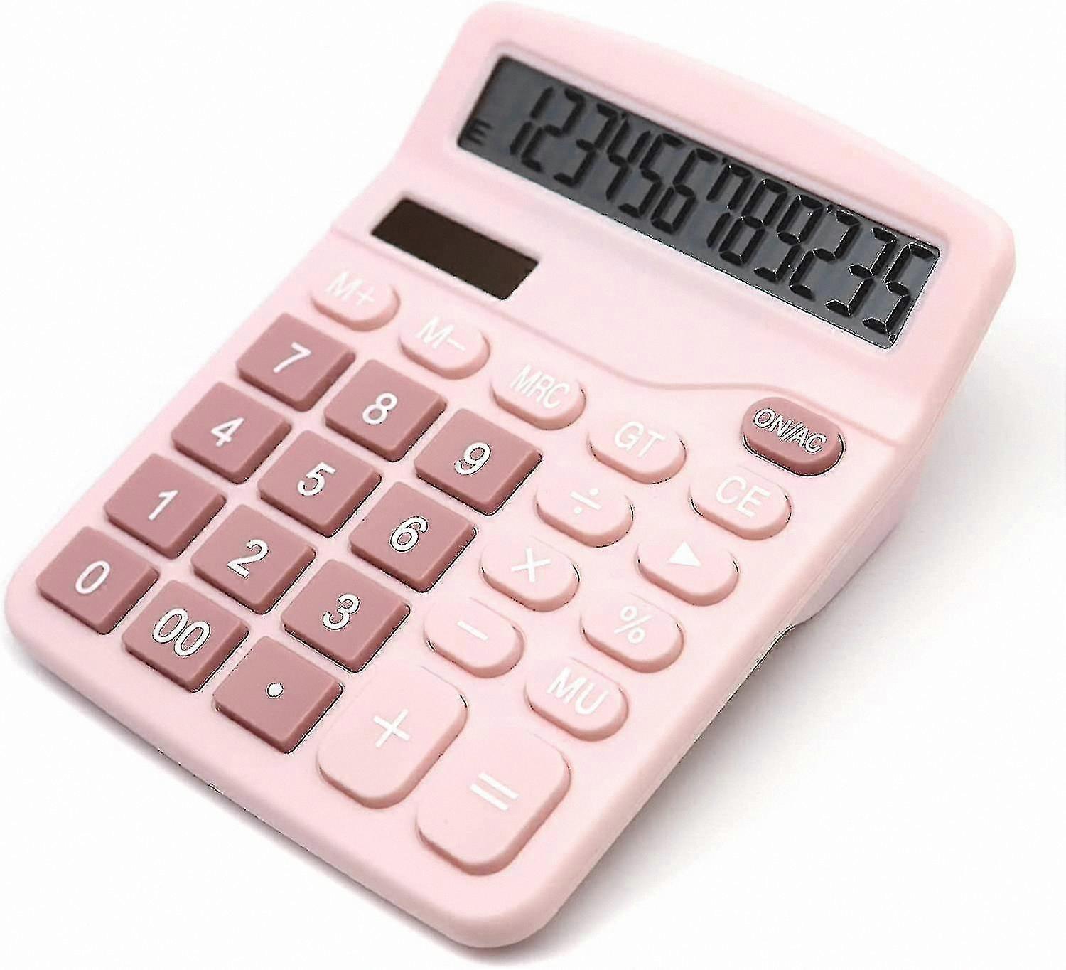 12-Digit LCD Display Calculator with Large Screen for Desk Use