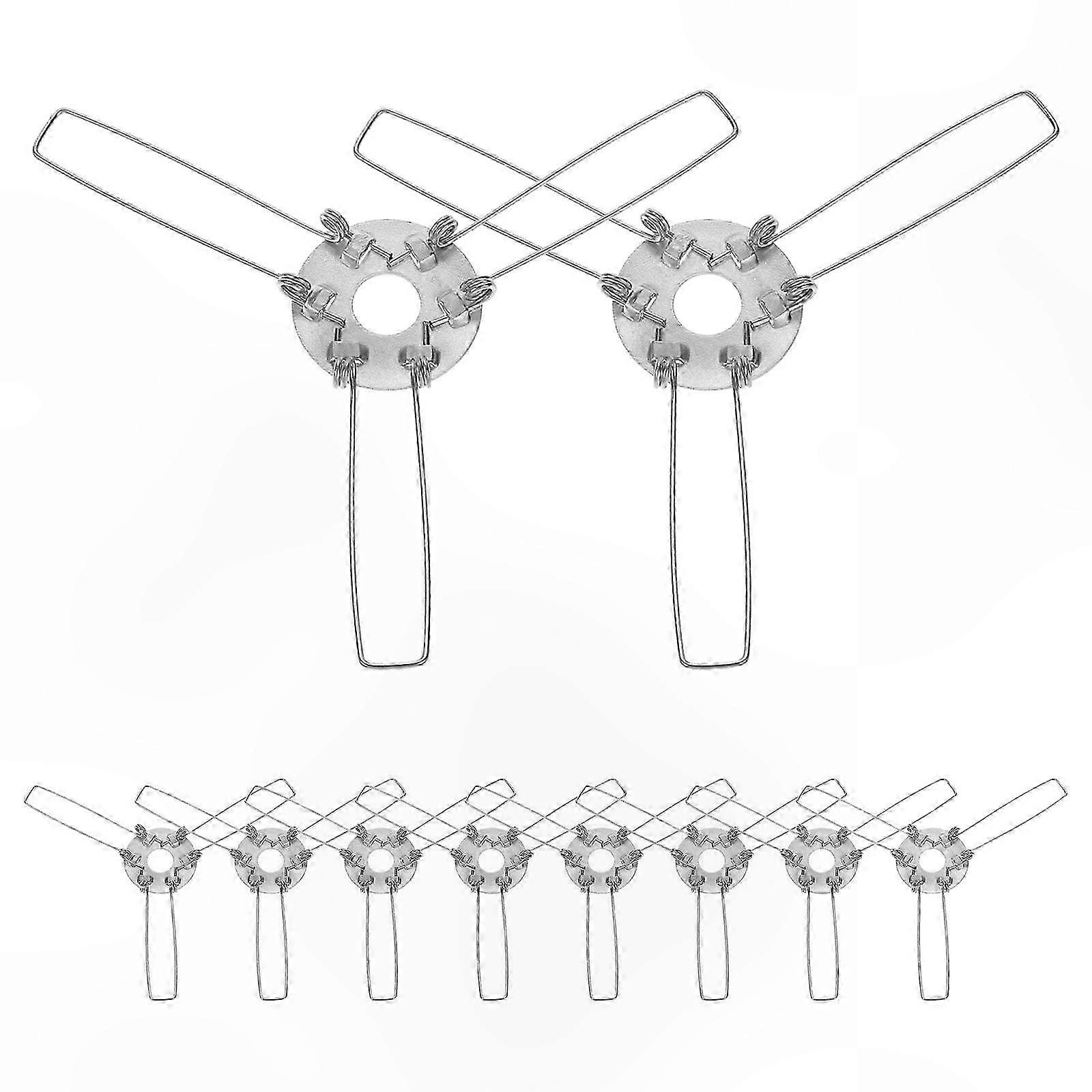 10-Pack Lamp Shade Holders with Spring Clips for Easy Installation