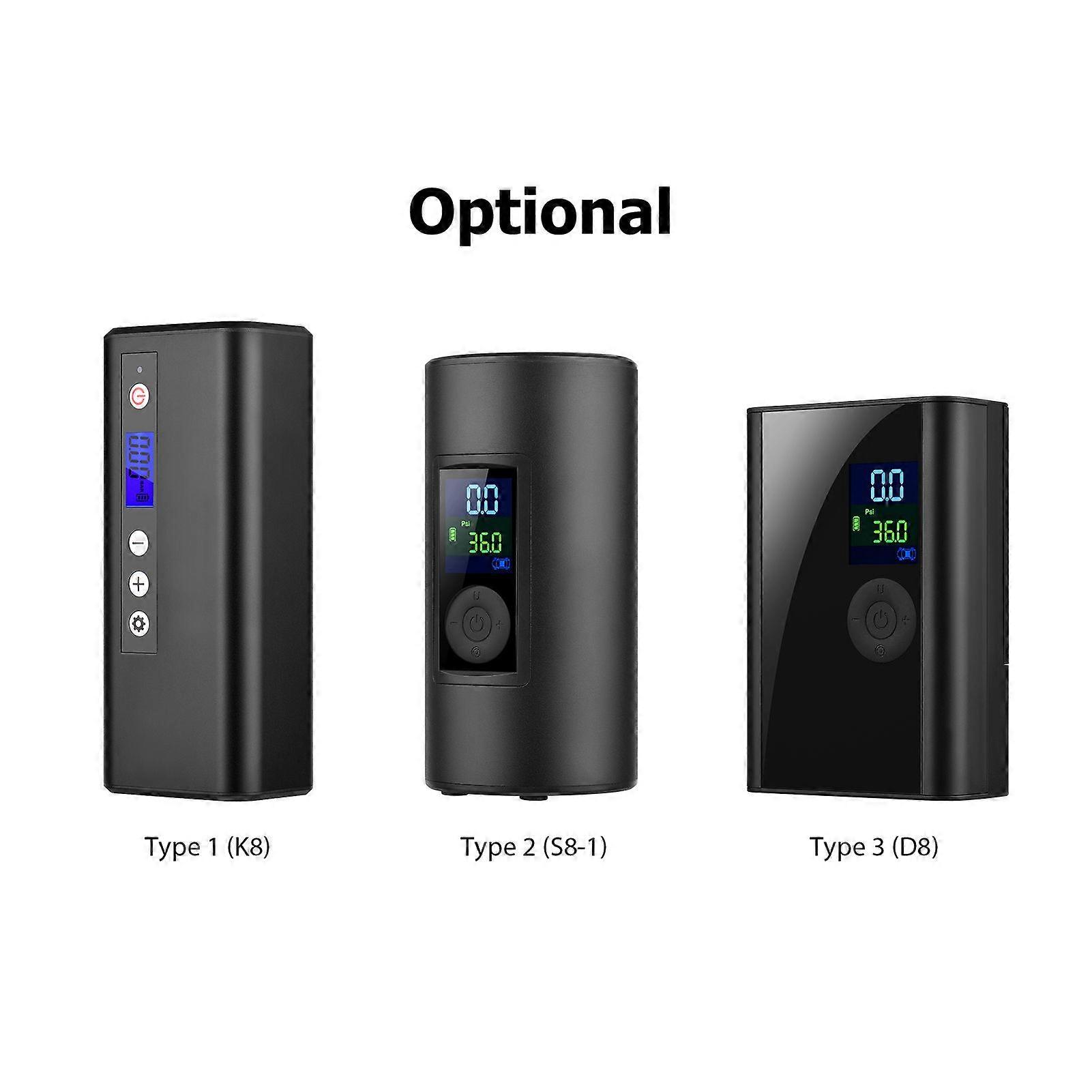 Portable Tire Air Pump Digital 150 PSI Rechargeable Air Compressor Tire Inflator with Preset Pressure Auto Stop Emergency Light Temperature Display Mu