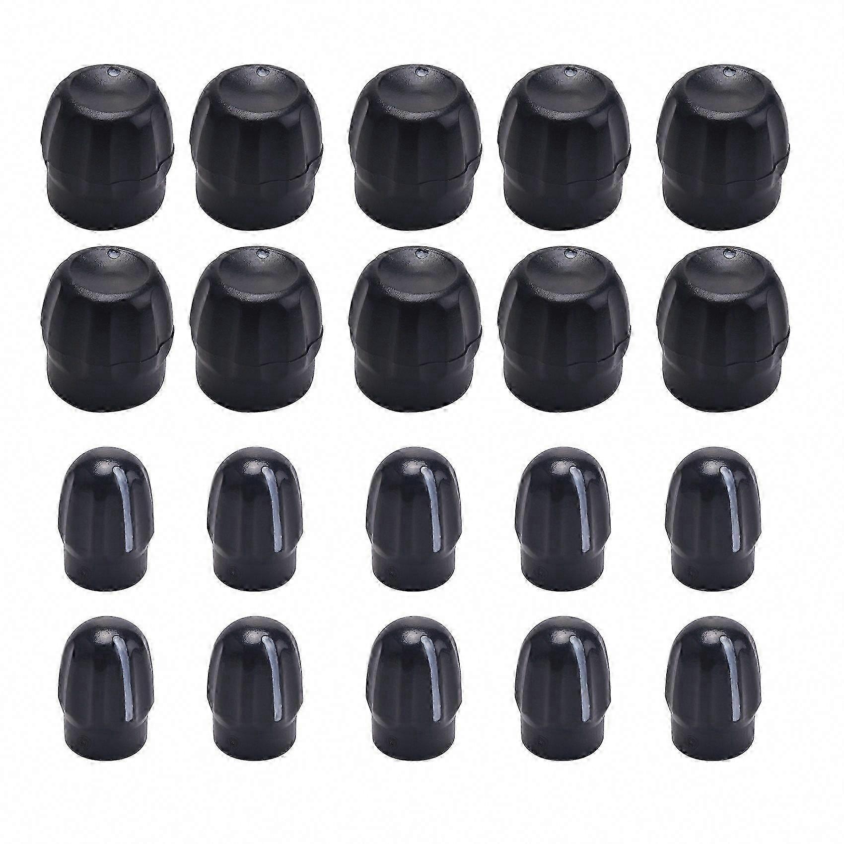 10 Pairs Volume & Channel Knobs for Two Way Radio CP040 EP350 GP328 EP450 PRO5150 GP338 HT750 Accessories
