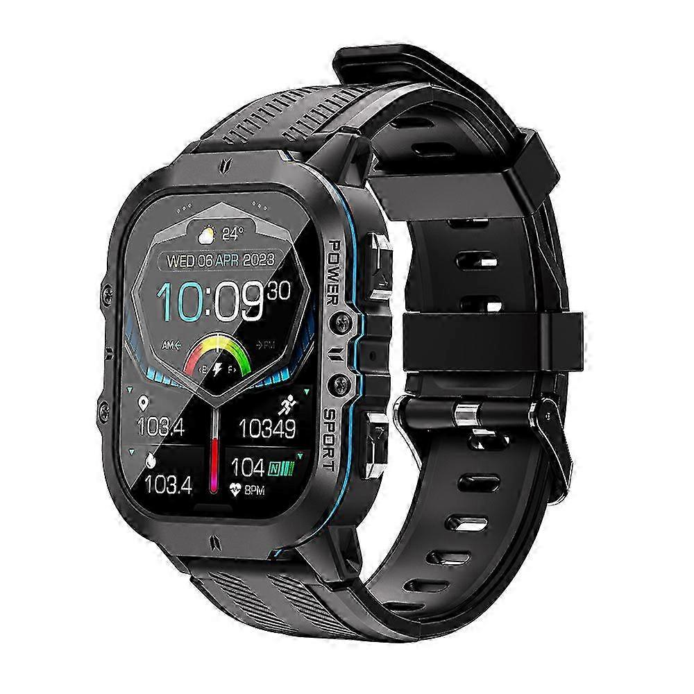 C26 Smartwatch with 1.96-inch AMOLED Screen, Bluetooth, AI Voice, Weather, Health & Sports Functions