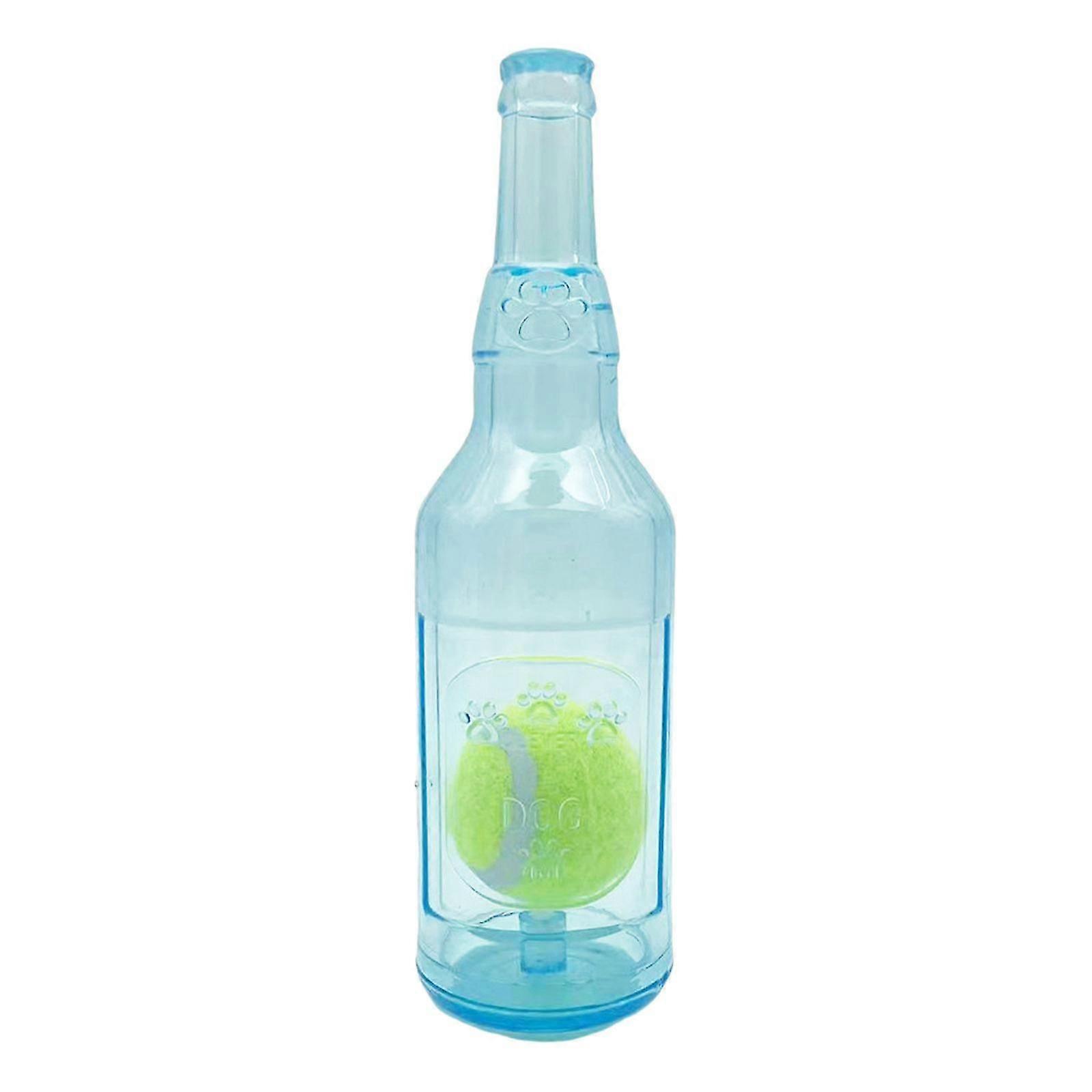 Pet Teething Toy Simulations Wine Bottle Shape Chew Toy with Tennis Toy Gift Discourage Destructive Behavior Dog L
