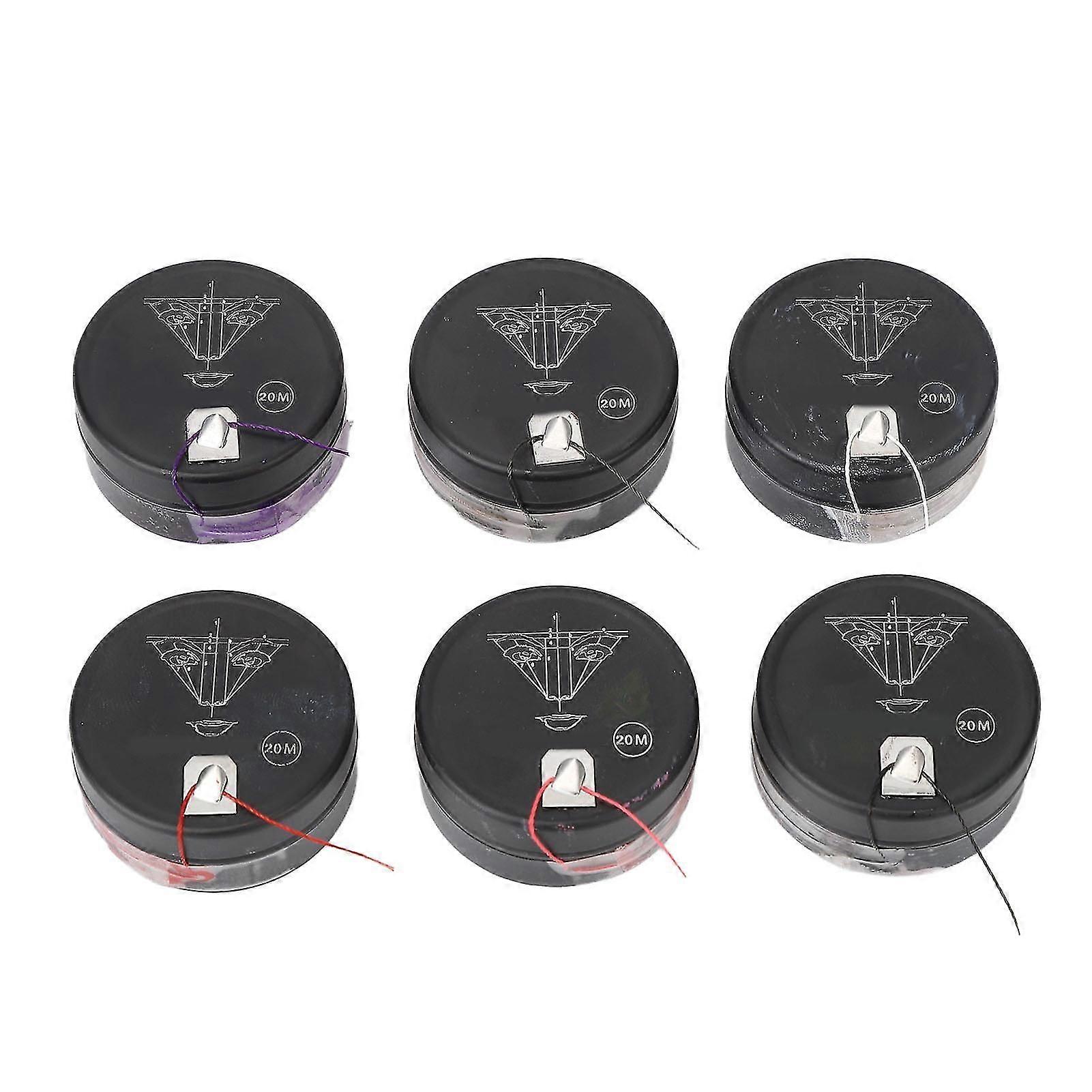 Permanent Eyebrow Mapping String 6 Colors Sealed Microblading Measuring String Eyebrow Thread Makeup Tool 65.6ft