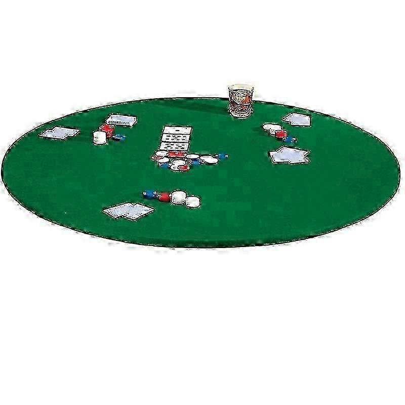 Round Gaming Table Cover Form Fitting Table Cloth Elastic Fit Felt Poker Table Cover Protector