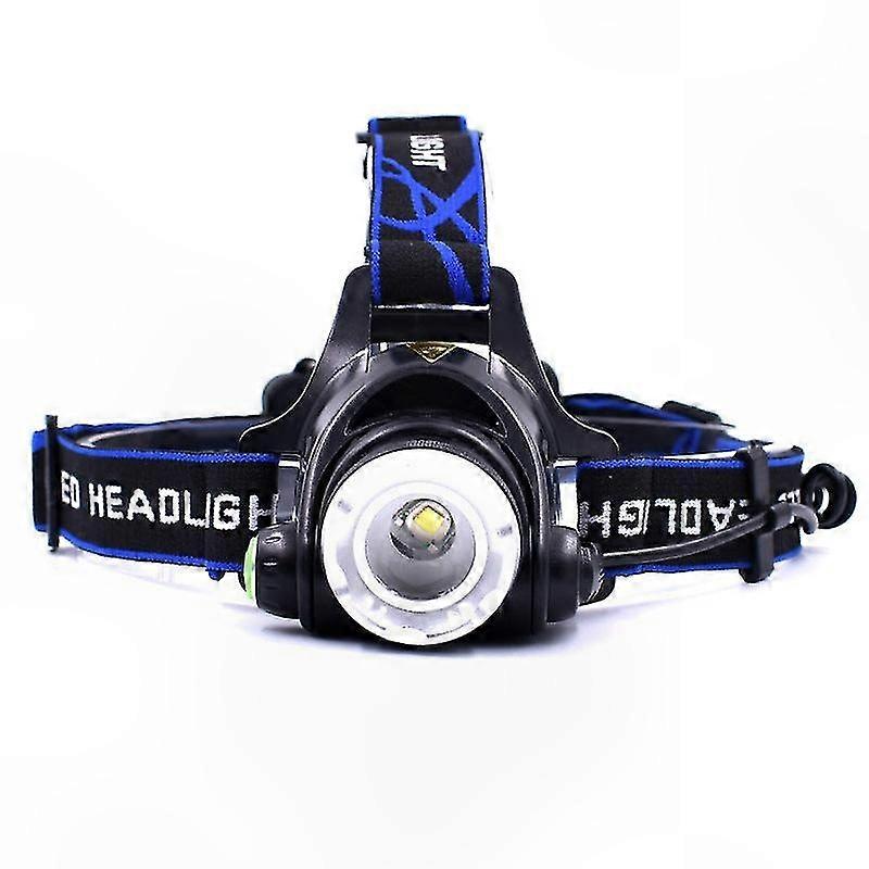 LED Headlamp Work Light with Zoom and Induction Charging for Outdoor Riding