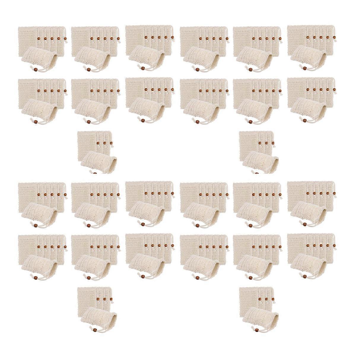 160 Pack Soap Exfoliating Bags,Soap Saver Made Sisal Mesh Soap Bag Bar Soap Bag with Drawstring for