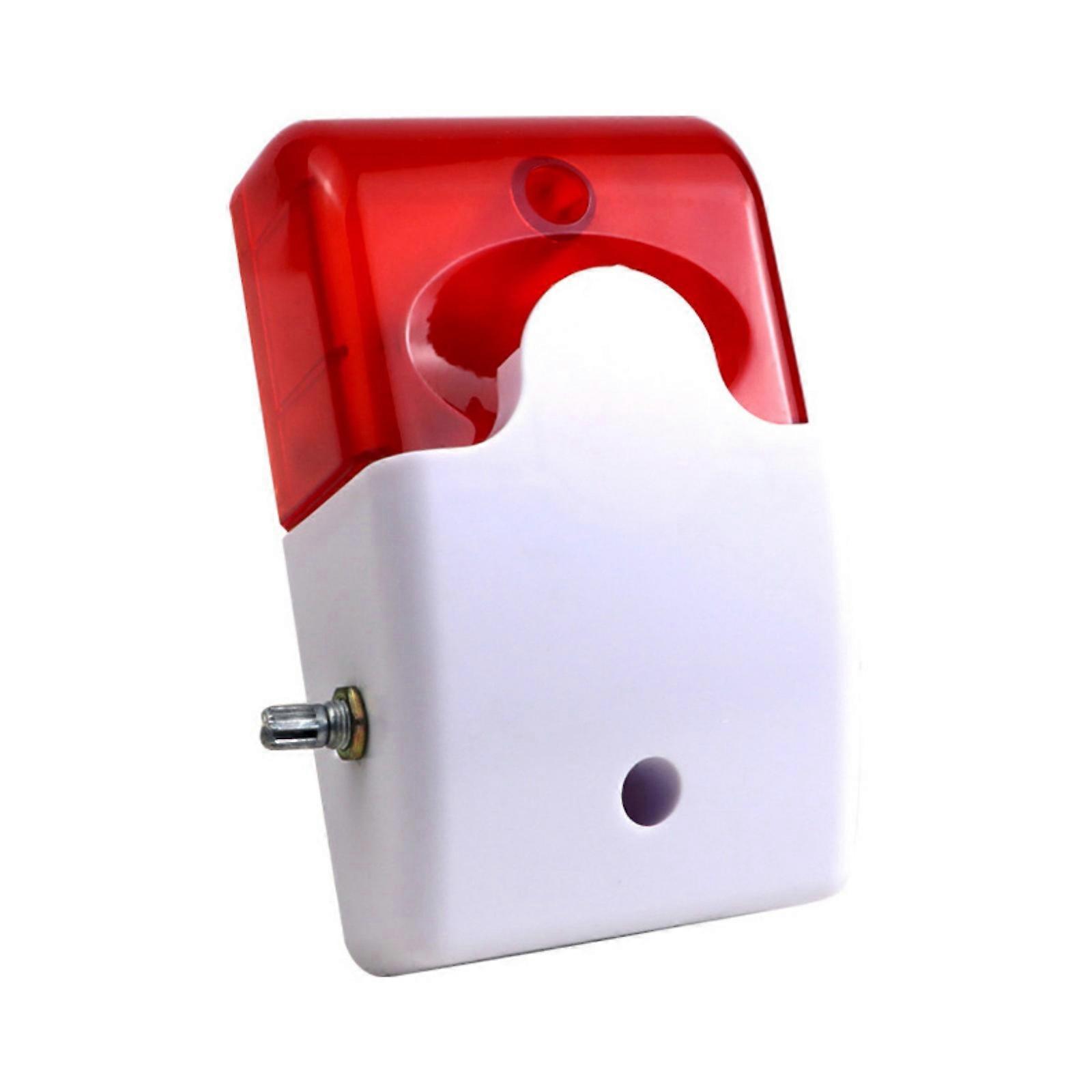 High Decibel 110dB Security Alarm With Flashing Lights Screw On Mount Design For Indoor Outdoor Use Multicolor