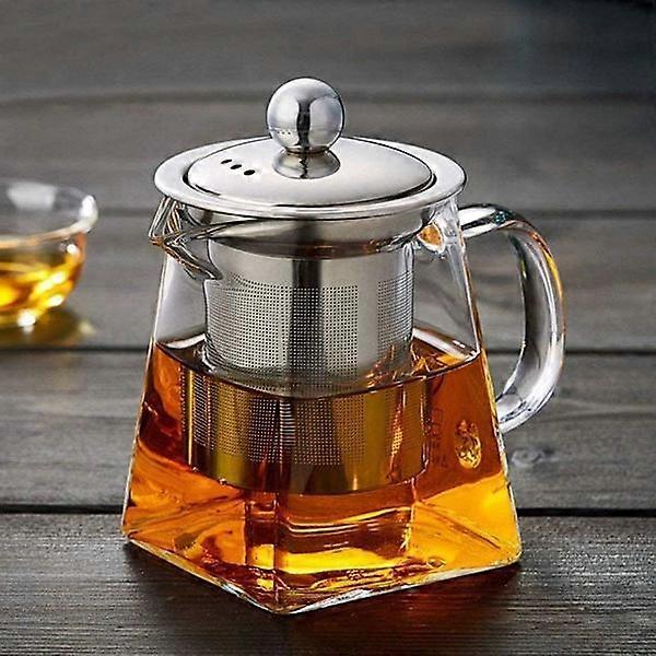 Glass Teapot with Removable Infuser, 750 ml Transparent Classic Borosilicate Glass Teapot