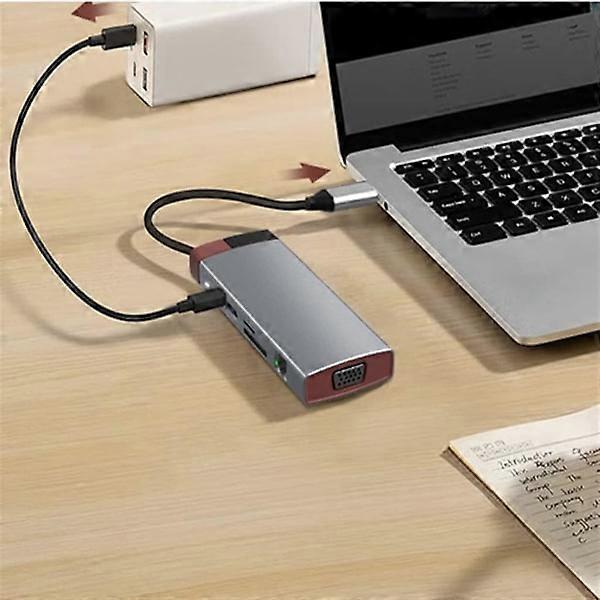 Type-c Docking Station USB Hub USB3.0/RJ45 Gigabit Docking Station (D As Shown)