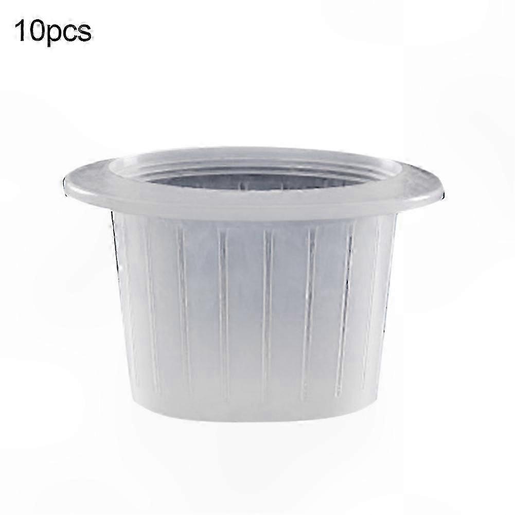 Hydroponic Mesh Net Pots (10 Pack) - Reusable Plant Nursery Baskets for Root Support & Growth