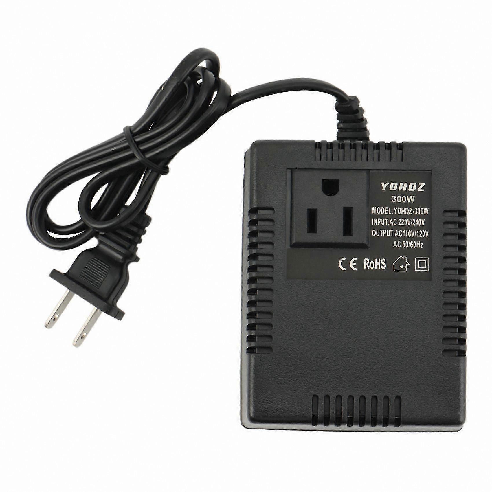 Step Down Transformer 300W 220V to 110V with US Plug for Global Use