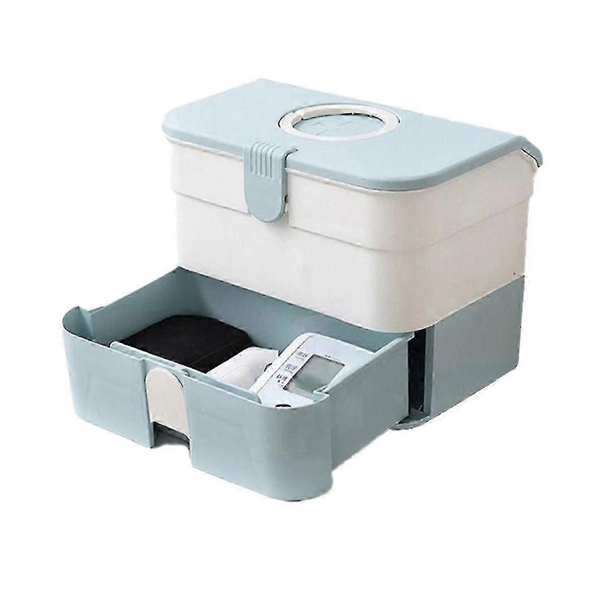 Storage Box Container Bin with Removable Tray Portable Handle Family Emergency Medicine Kit Case Or 2025