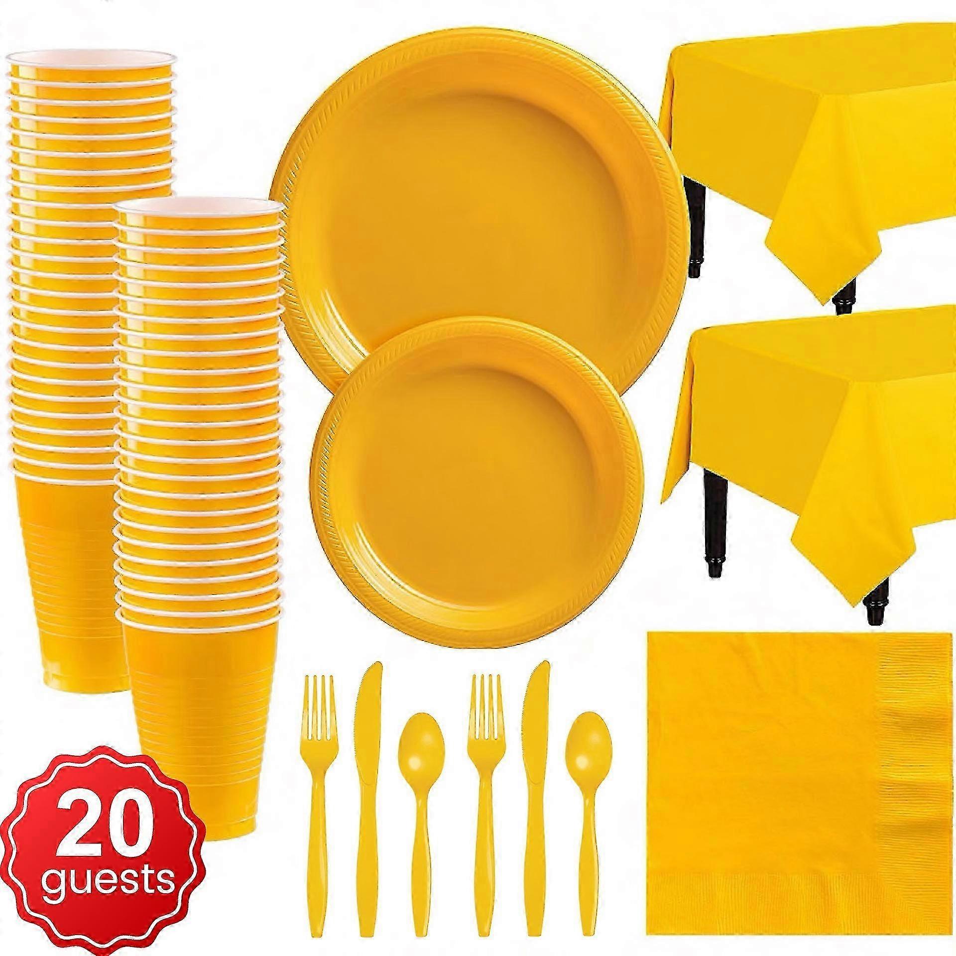 Dinnerware Set 20 Guest Disposable Dinnerware Set