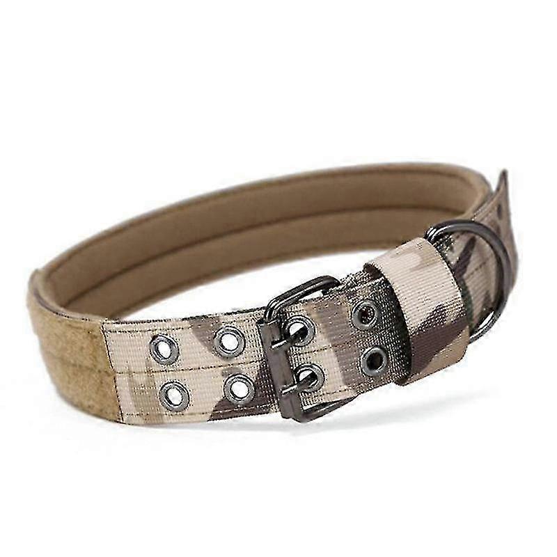 1.5" Width Military Dog Collar Adjustable Metal D Ring & Buckle Wor...