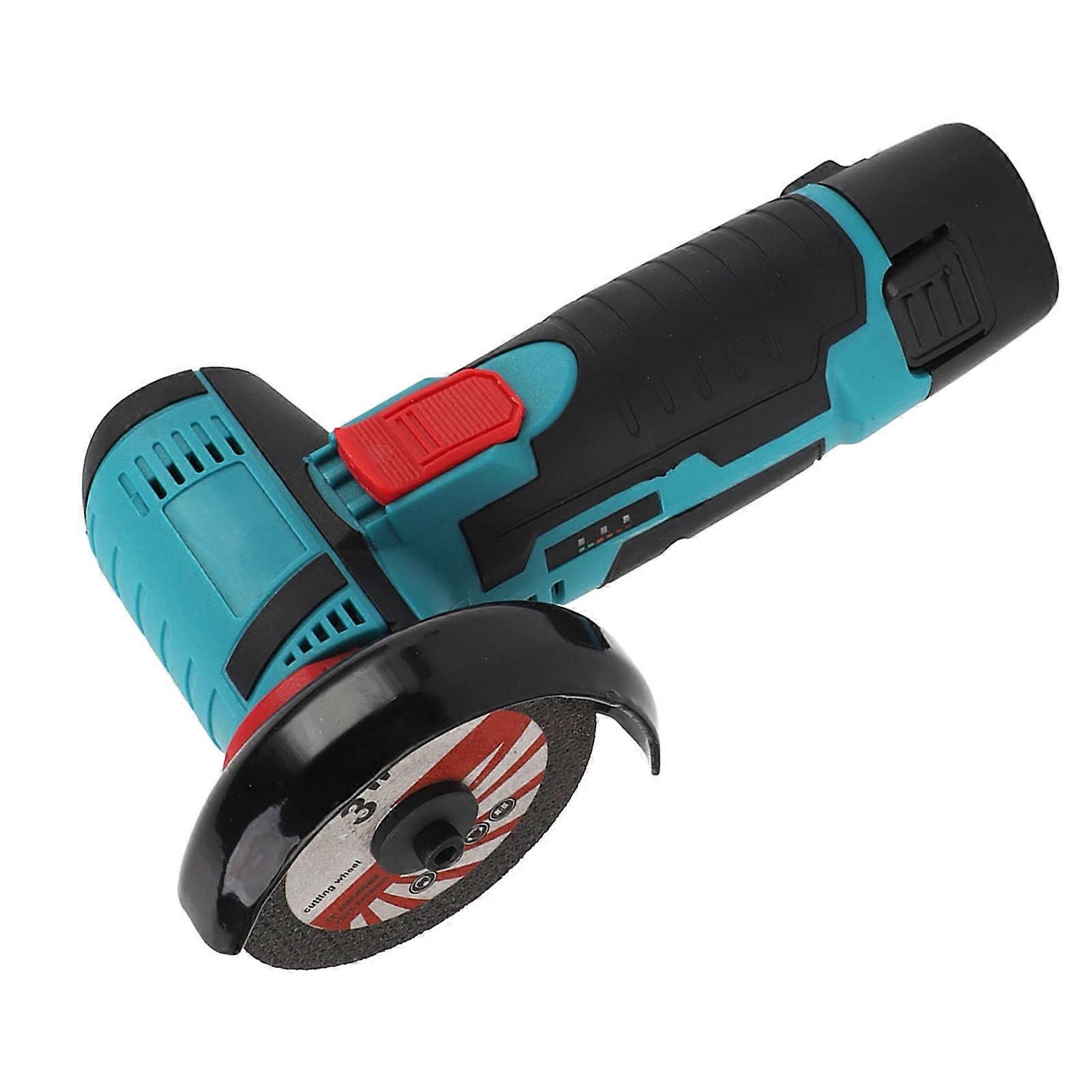 3in 12V Cordless Mini Angle Grinder 1500mAh Lightweight US Plug