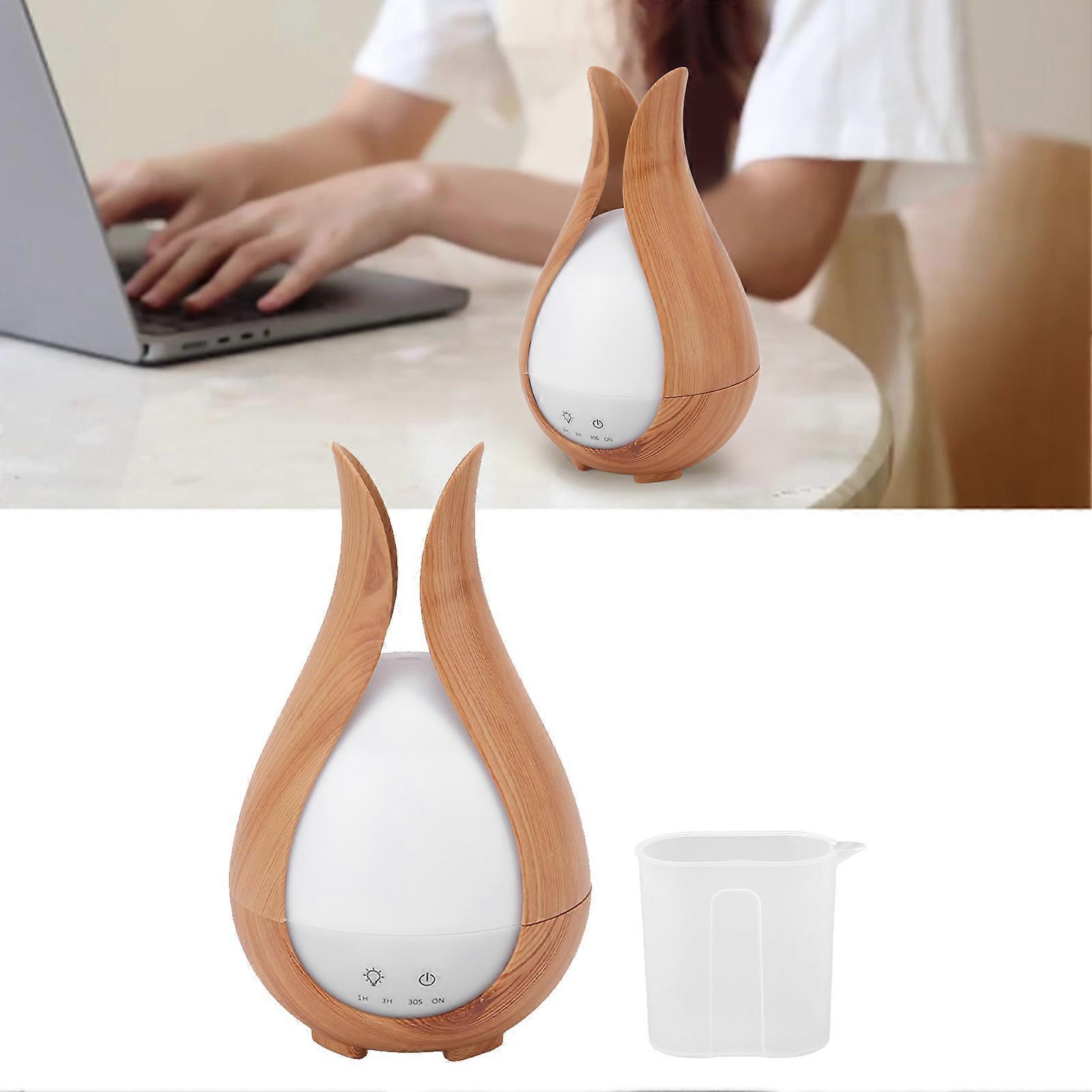 200ml Wood Grain Humidifier 8W Silent Aromatherapy Diffuser