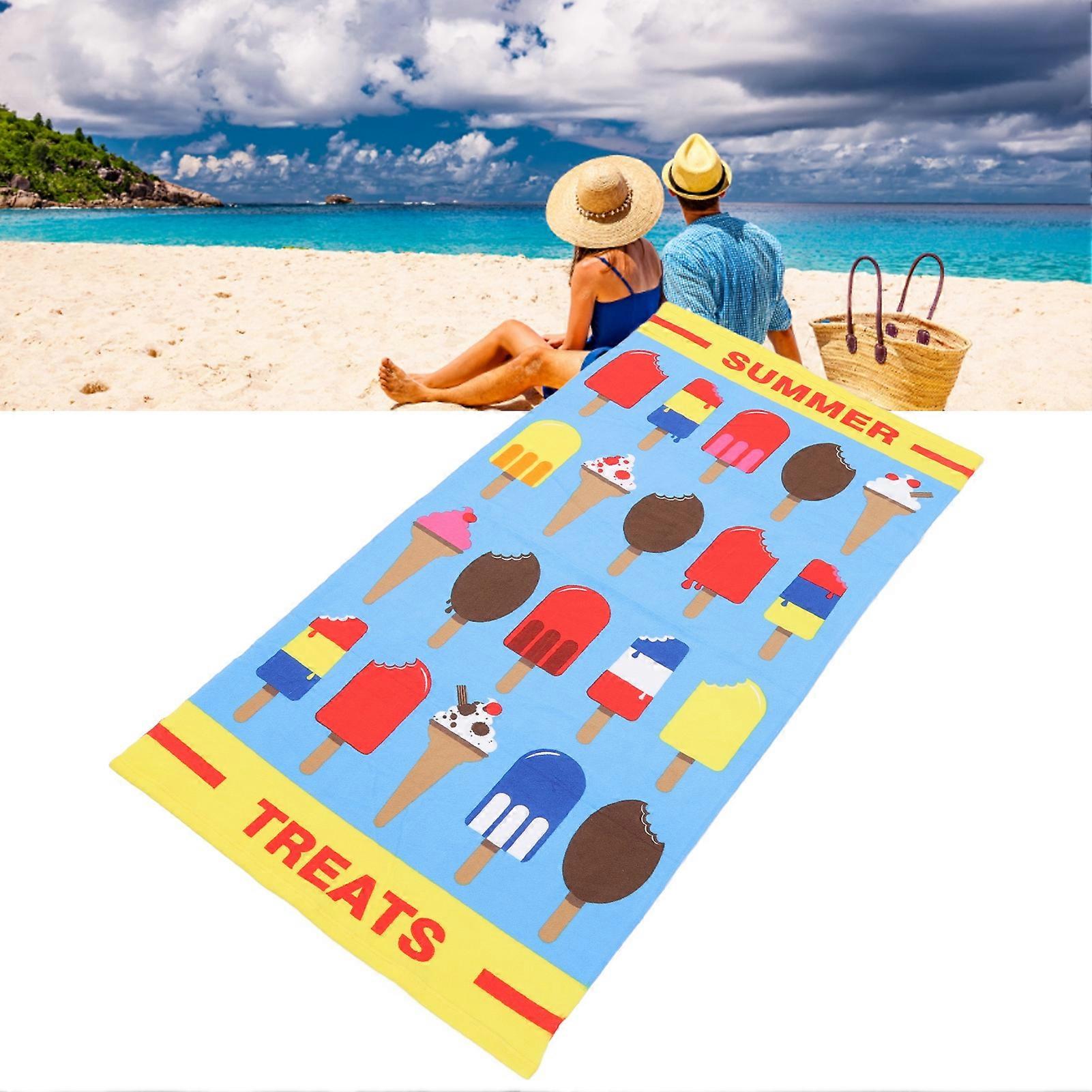 Soft Microfiber Beach Towel Quick Dry Cute Print Travel 272g